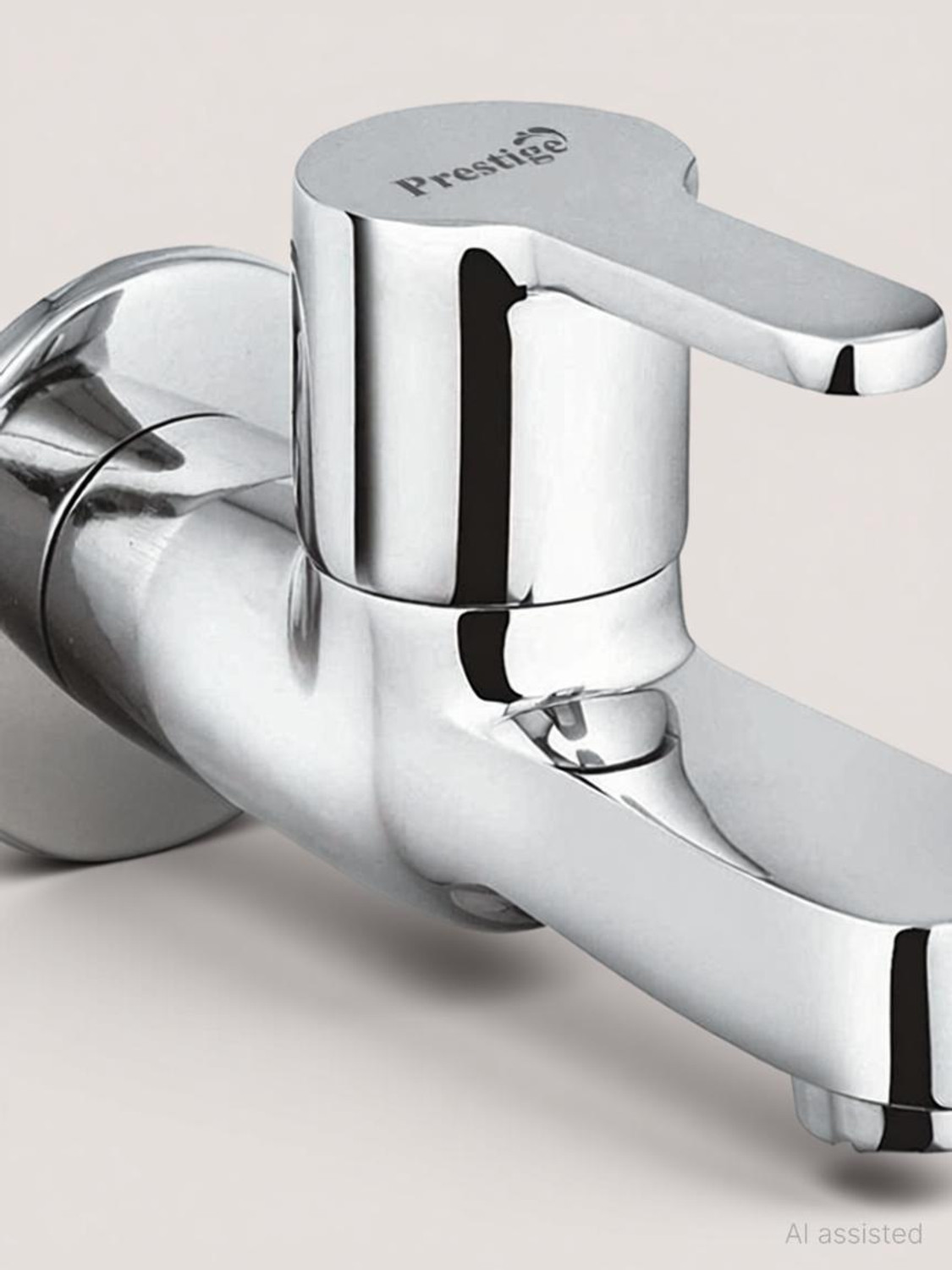 Image of Prestige Fusion Series Brass Bib Cock for Bathroom, Easy Wall Mounted Tap Bib Tap Faucet