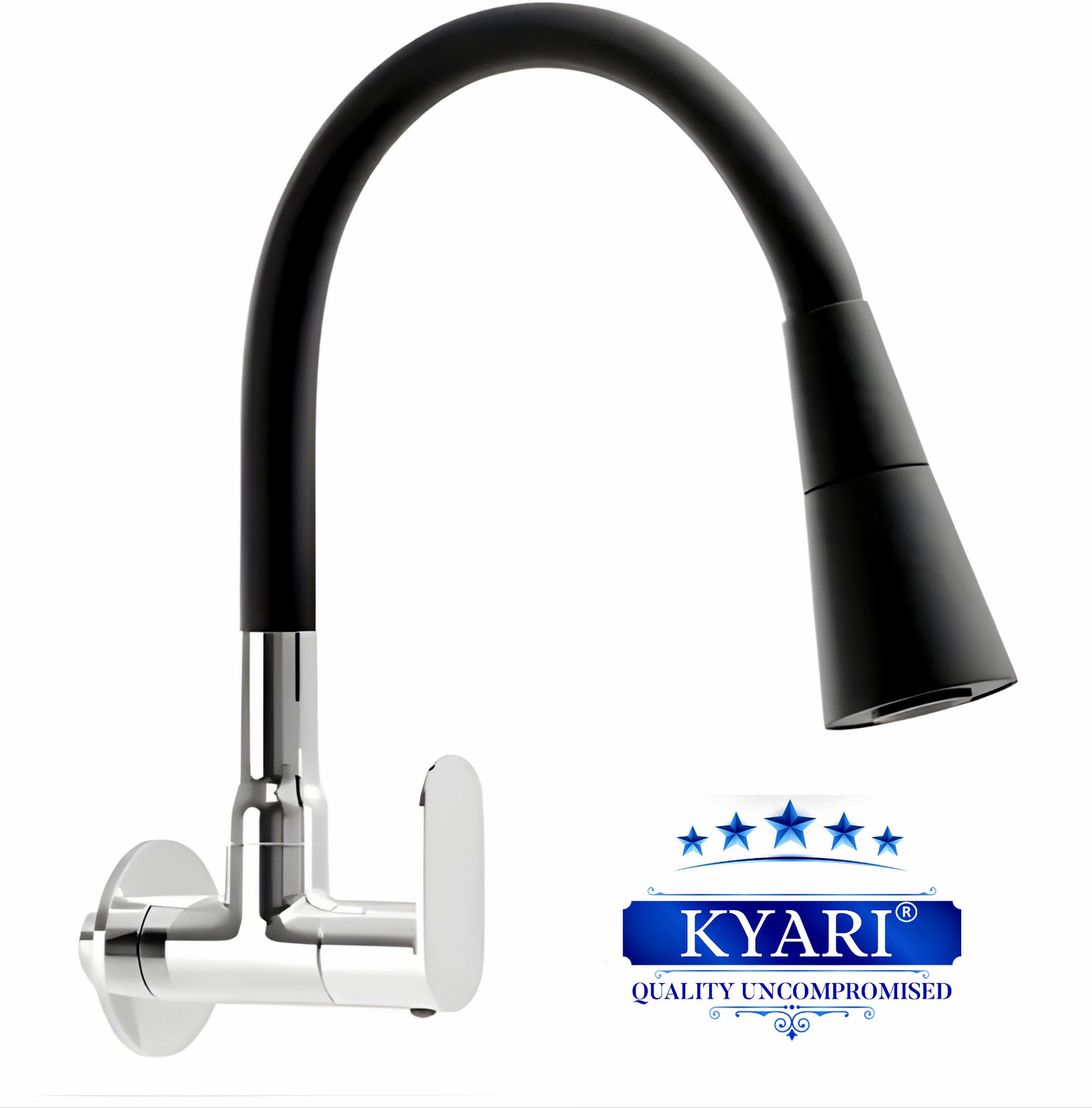 Image of Kyari - PREMIUM 360 Flexible Opal Sink Tap ( Brass) FD-10653 - For Kitchen Sink / Washbasin / Bathroom Sink Tap Faucet (Wall Concealed Installation Type)