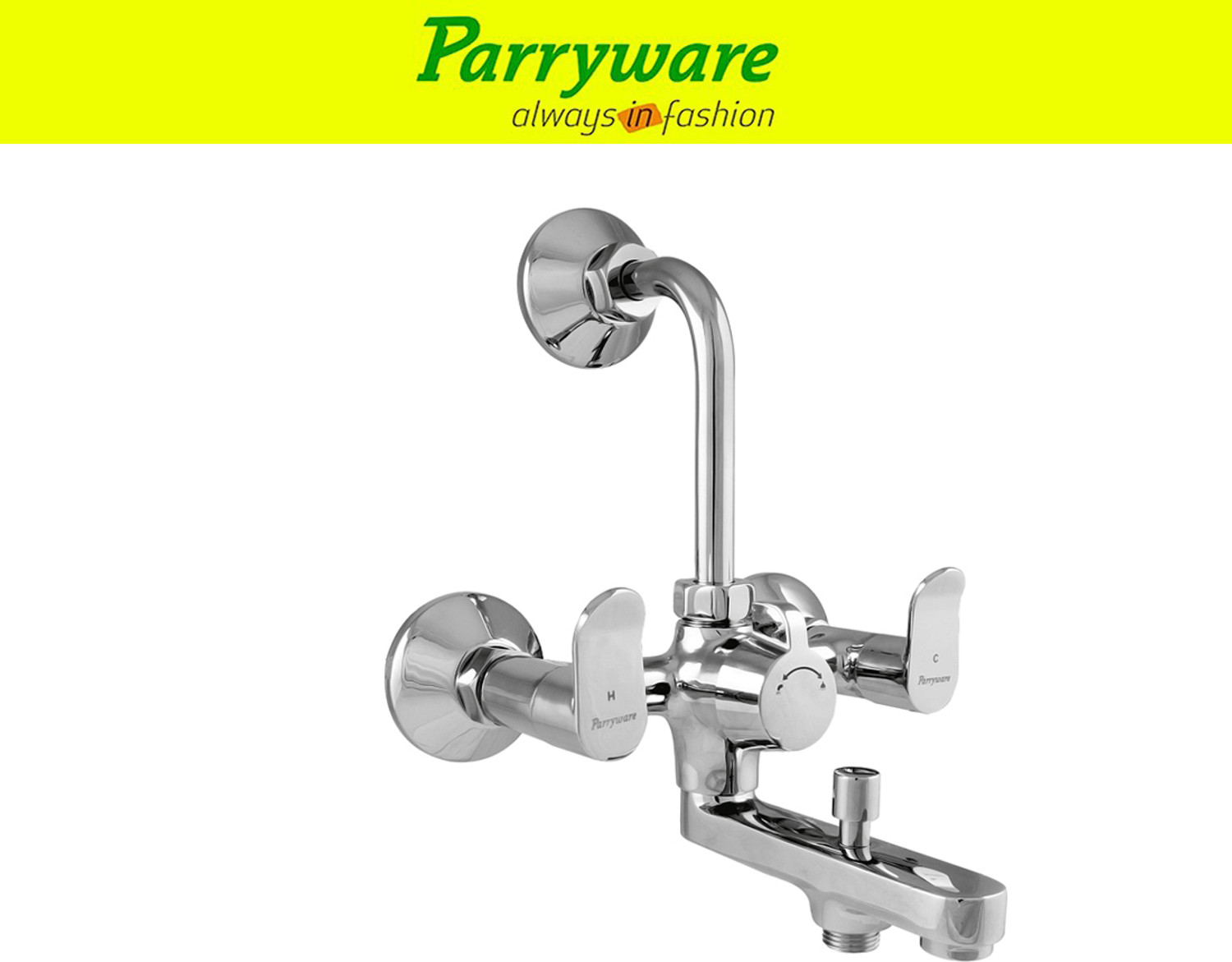 Image of Parryware Alpha brass wall mixer 3 in 1 set of 1 pic 198 Alpha wallmixer 3 in 1 Wall Mixer Faucet