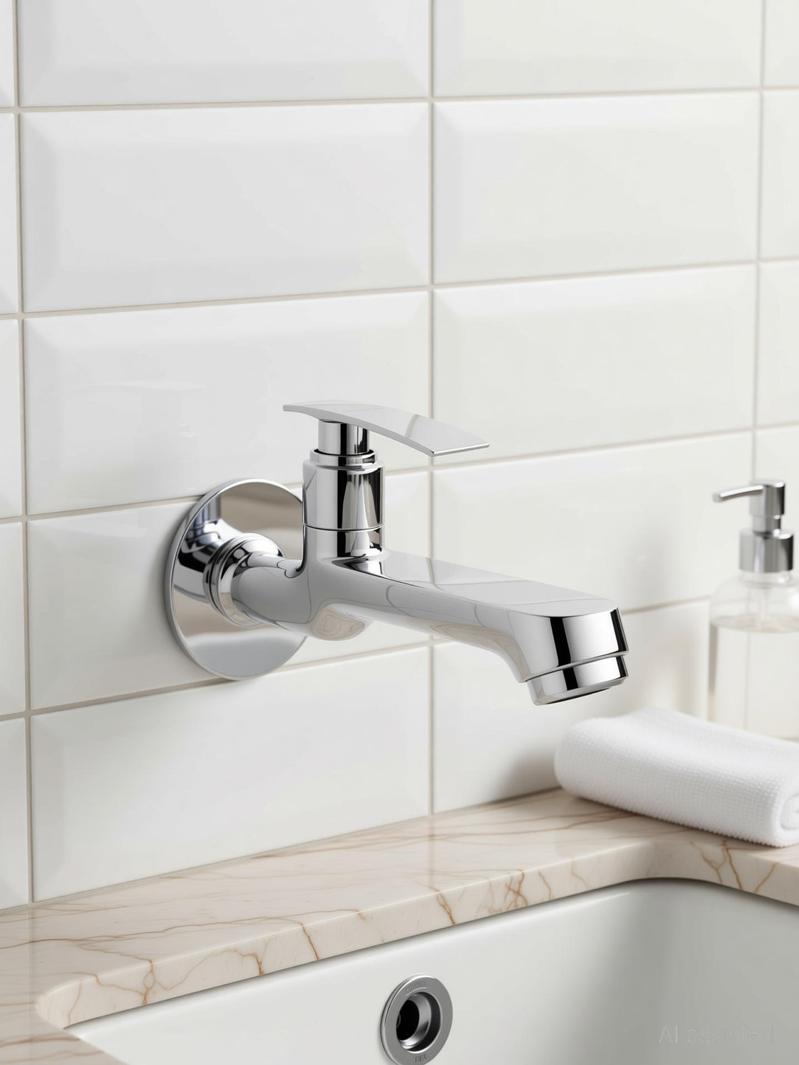 Image of Prestige Long Body Cock Vista Bib Tap Faucet