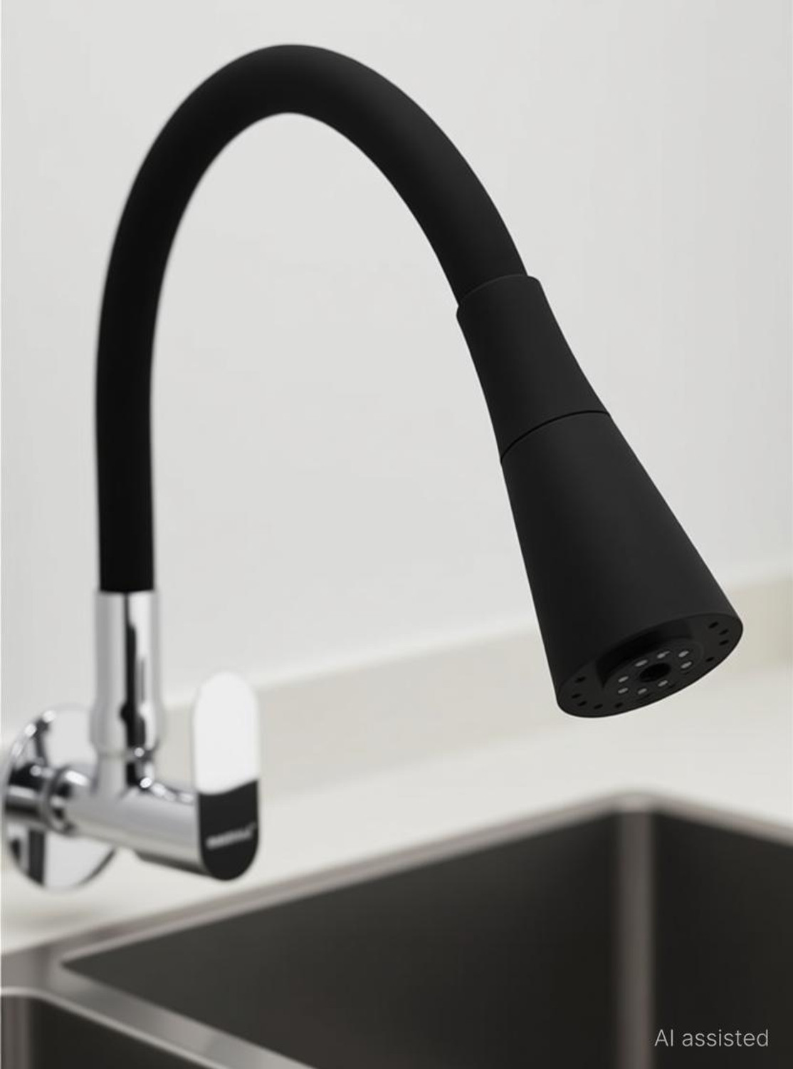 Image of Ramya Ocean Smart Flexible Sink Tap Black (With 360 Degree Flexible Silicon Hose & Dual Flow Pattern) Cold Water Tap Sink Tap Faucet