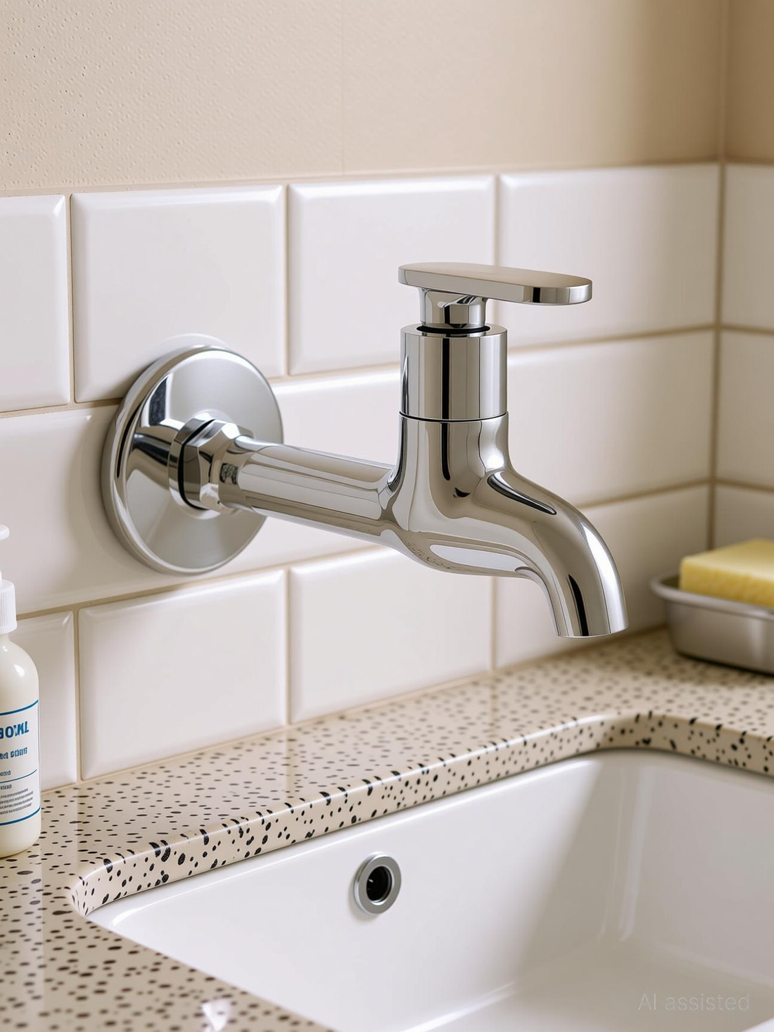 Image of 10x by 10X Brass Long Body / Long nose For bathroom /Kitchen CH-64009 Bib Tap Faucet