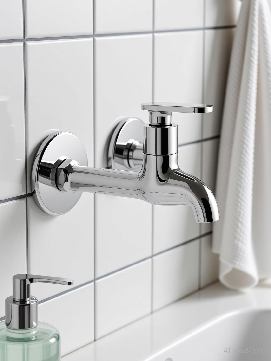 Image of 10x by 10X Brass Long Body / Long nose For bathroom /Kitchen CH-64009 Bib Tap Faucet