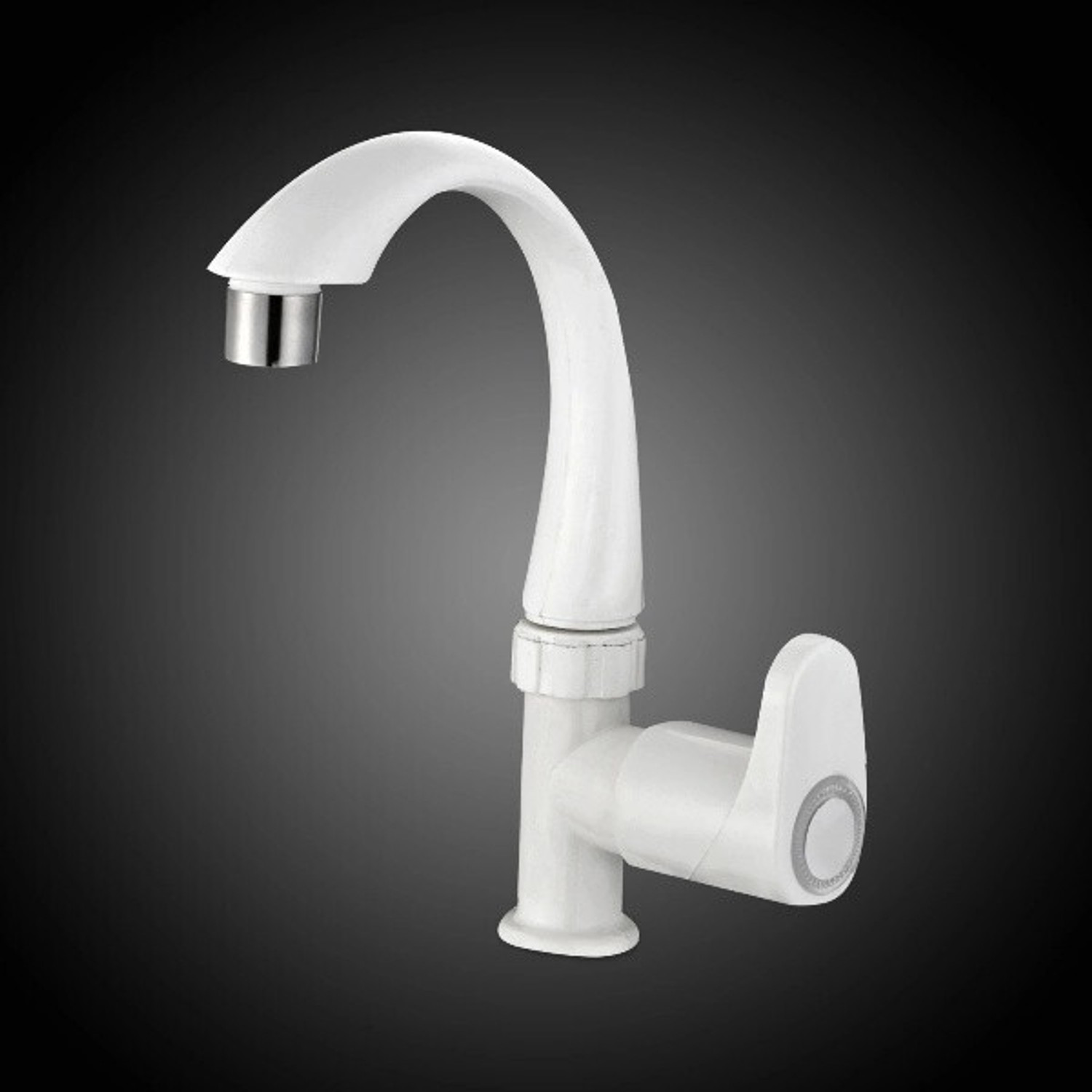 Image of fastgear Alive PVC Swan Neck Tap With Foam Flow Premium quality pvc swan neck tap /wash basin tap Pillar Tap Faucet (Deck Mount Installation Type)