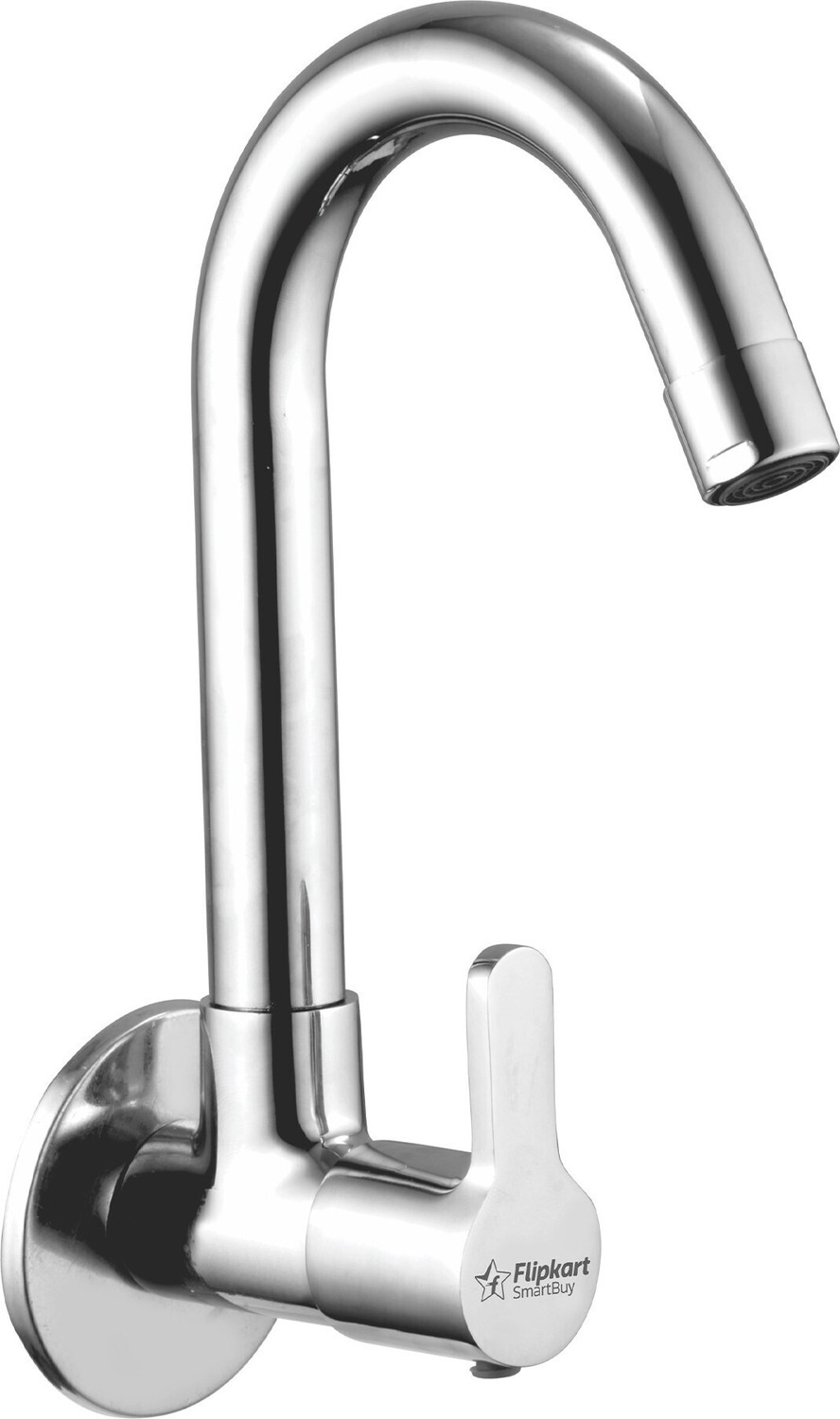 Image of Flipkart SmartBuy FKSB-OESC Orange Sink Cock Chrome Plated Wash Basin Sink Cock Tap Faucet swan neck taps Pillar Tap Faucet