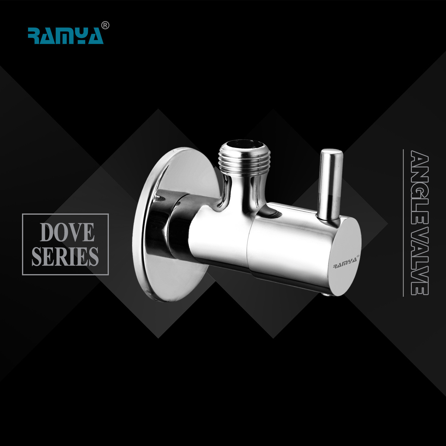 Image of Ramya Fly Angle Cock Pack OF 12 Heavy Stainless Steel Premium Quality For Bathroom And Kitchen Tap Brass Angle Cock Faucet