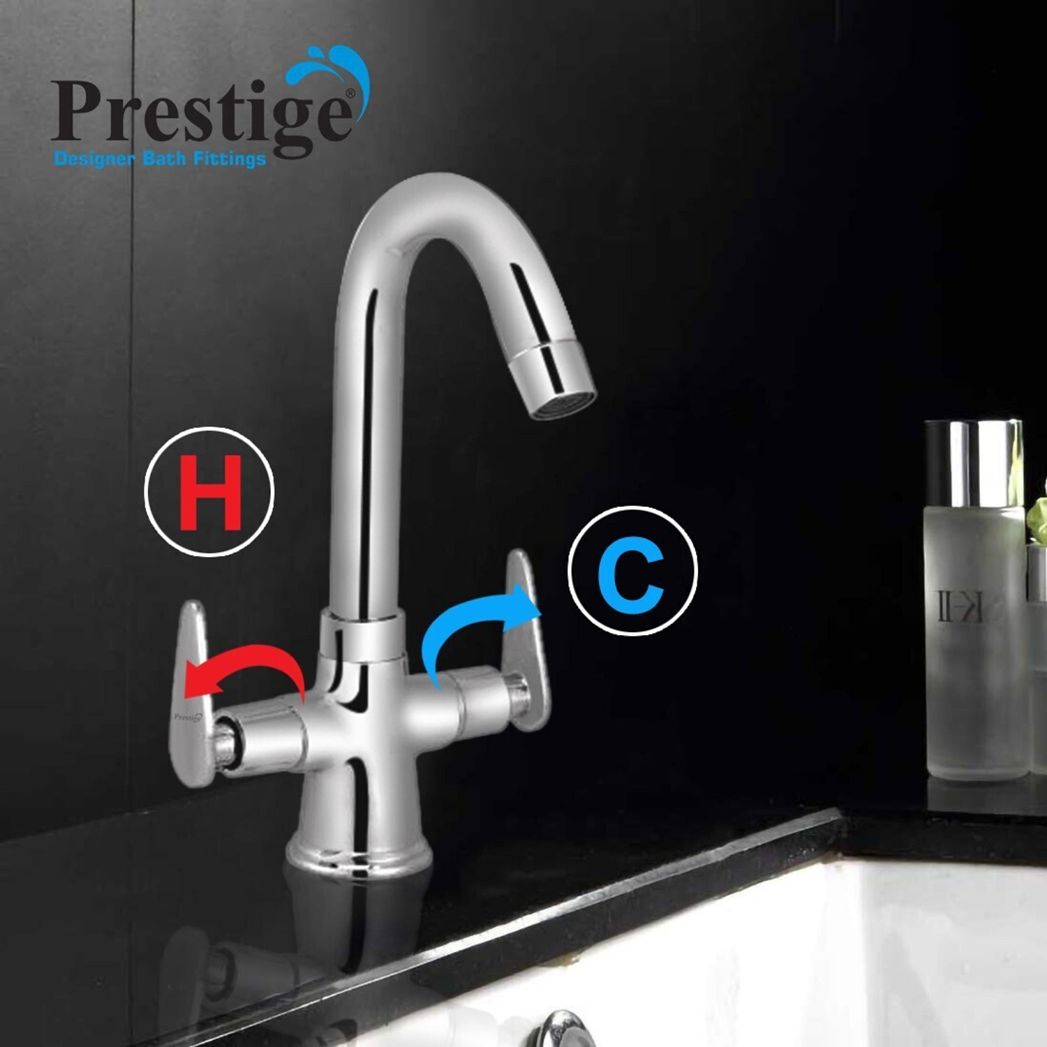 Image of Prestige Slim-Center Hole Mixer Basin Mixer Faucet