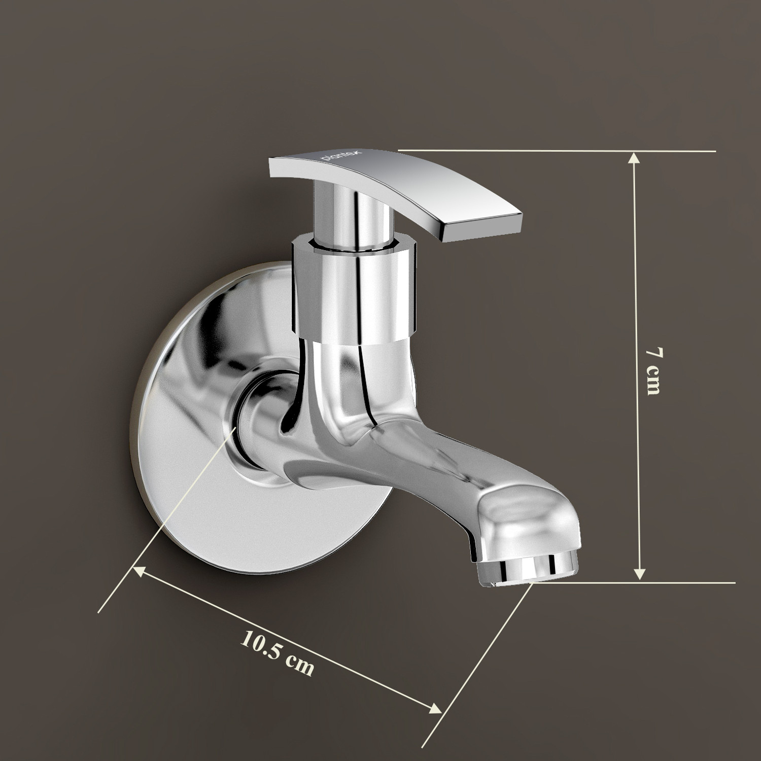 Image of Plantex Bib Cock for Bathroom /Water Tap for Kitchen /Steel Tap /Faucet /Bathroom Fittings Pack of 2 (SAMAR) Bib Tap Faucet (Wall Mount Installation Type)