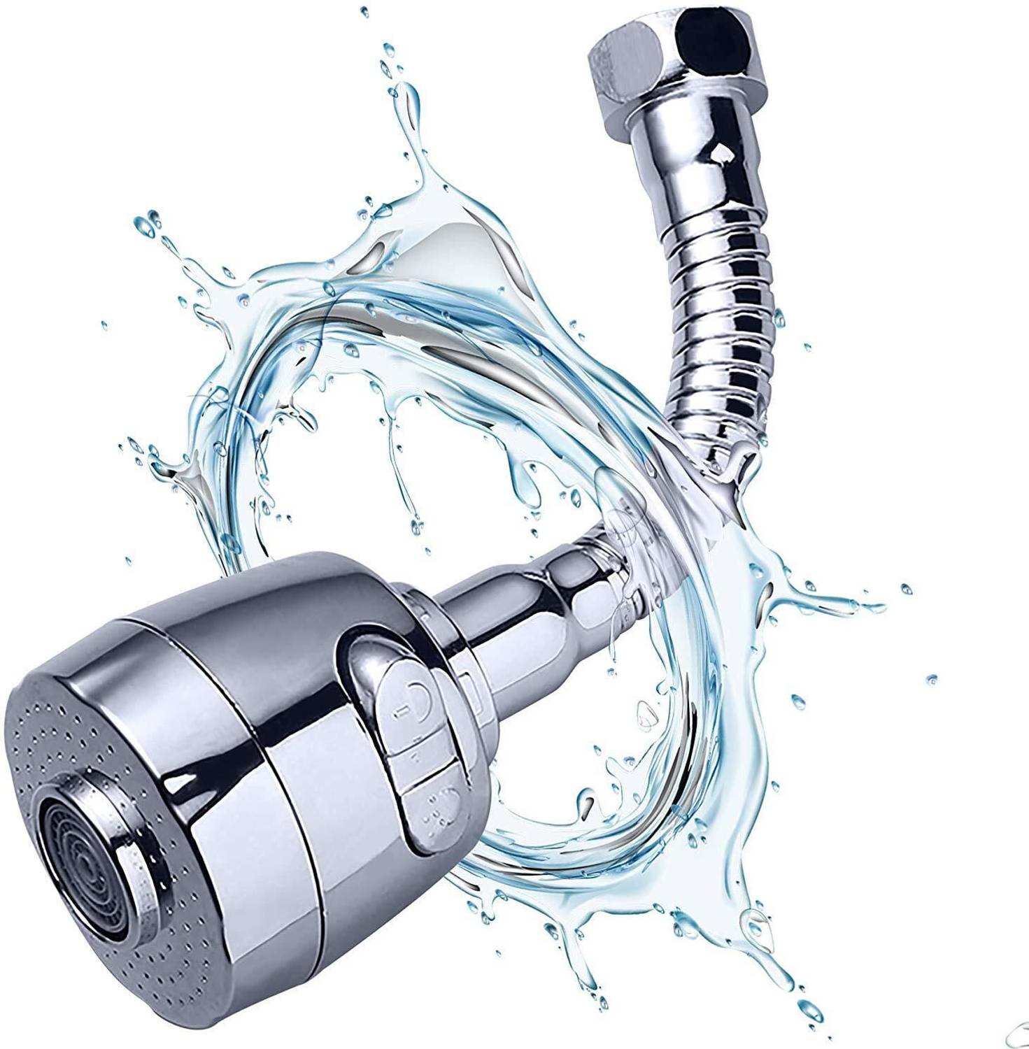 Alturas Tap Extension for Kitchen Sink, 2 Flow Modes, Flexible Faucet Extender - TF10 Faucet Mount