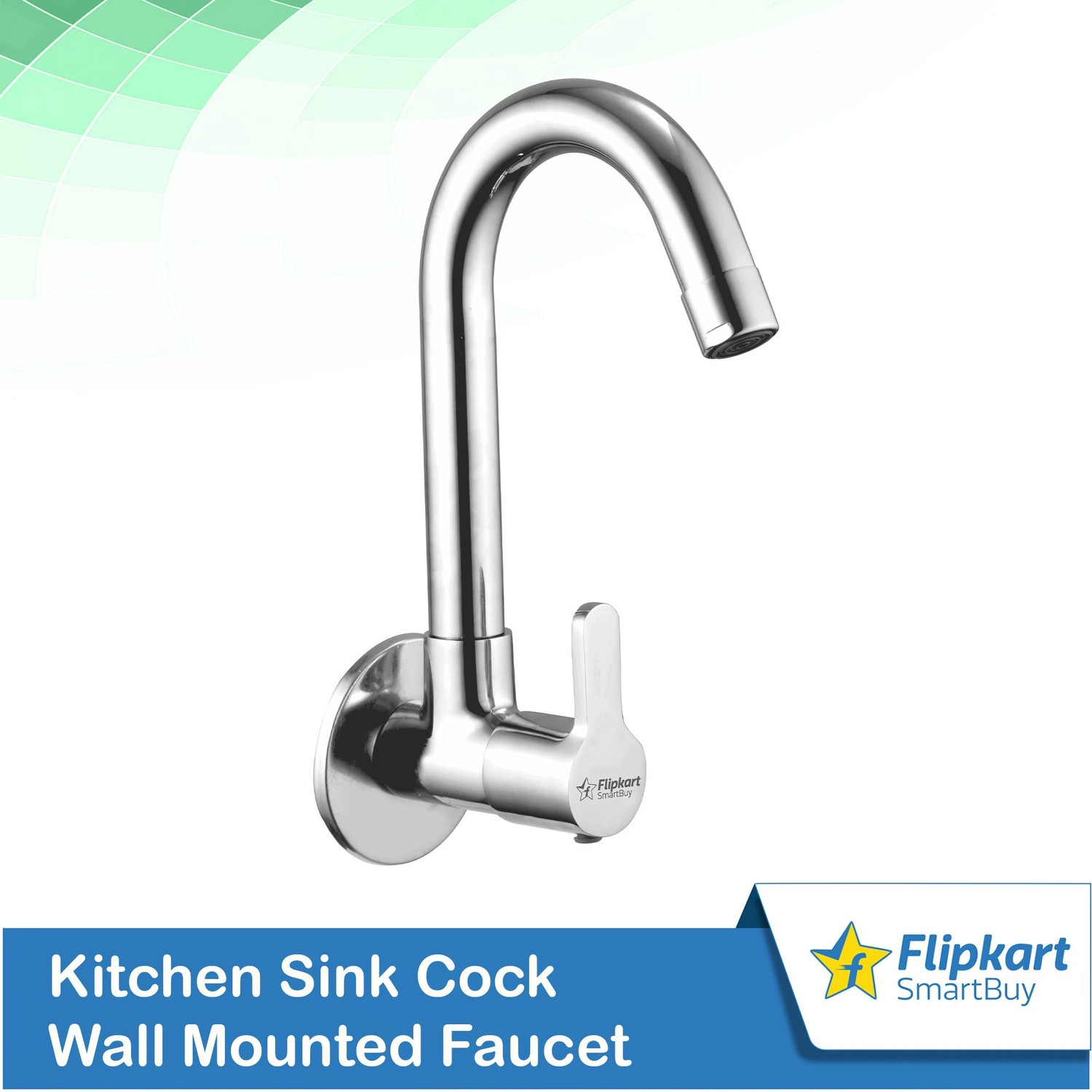 Image of Flipkart SmartBuy FKSB-OESC Orange Sink Cock Chrome Plated Wash Basin Sink Cock Tap Faucet swan neck taps Pillar Tap Faucet