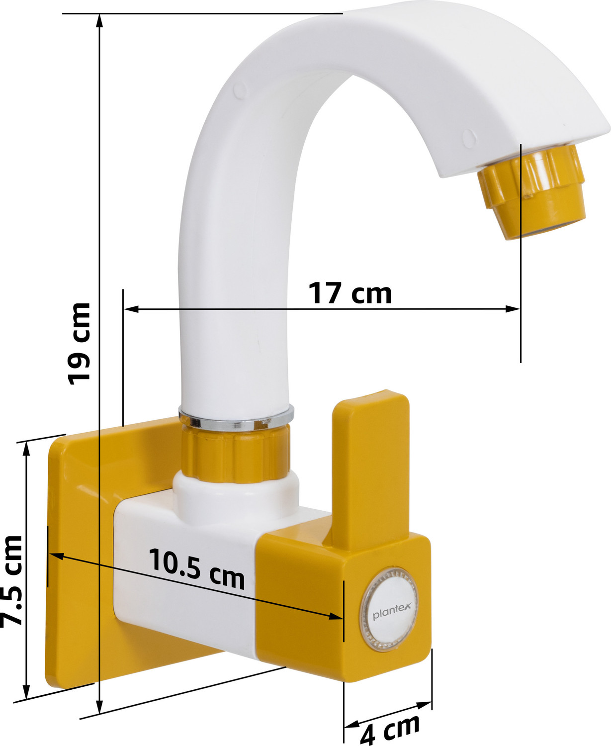 Image of Impulse by Plantex PTMT EDS-125 Single Lever Sink Cock 360 Degree Swivel Spout for Kitchen Faucet /Sink Cock Spout Faucet