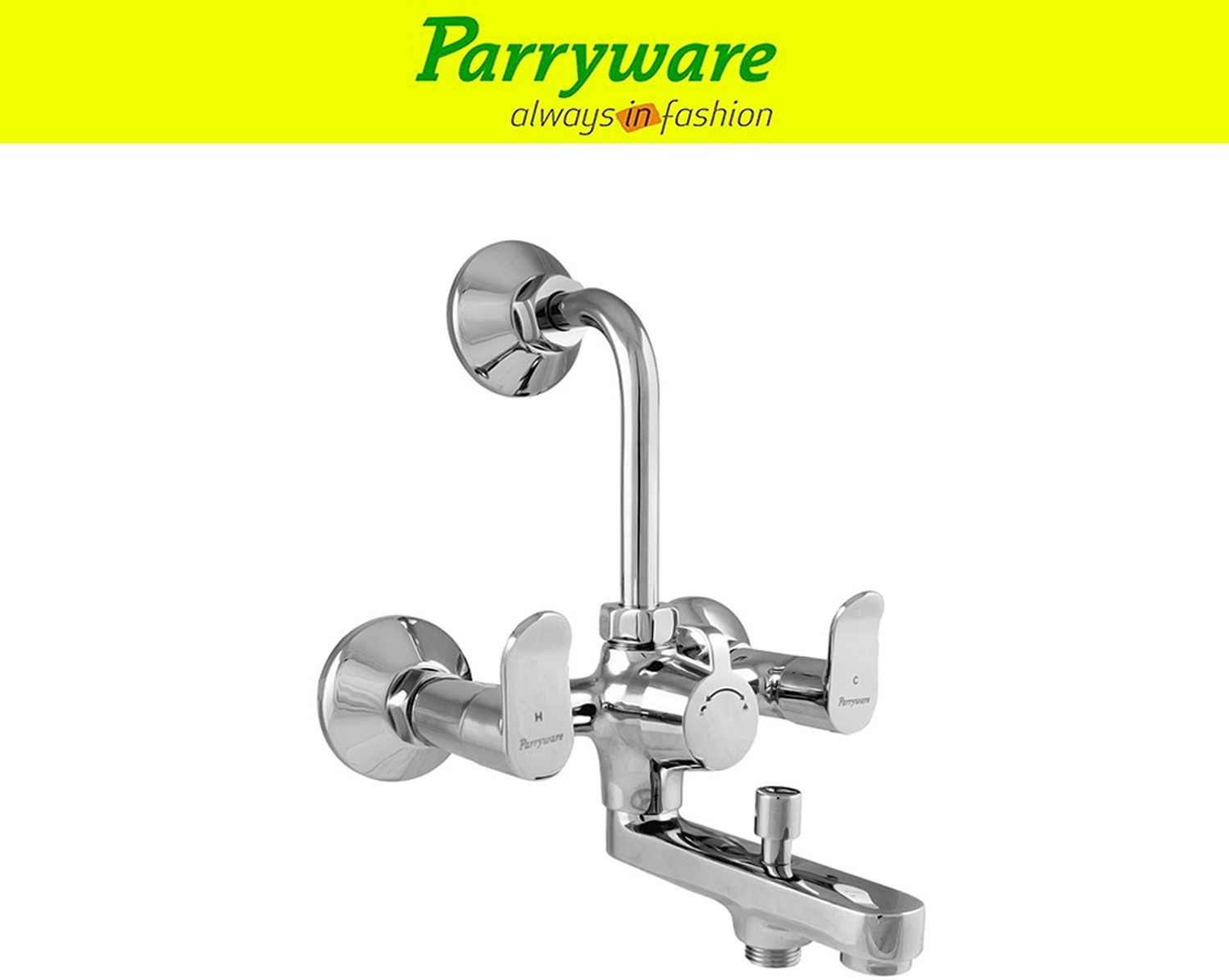 Image of Parryware Alpha brass wall mixer 3 in 1 set of 1 pic 198 Alpha wallmixer 3 in 1 Wall Mixer Faucet