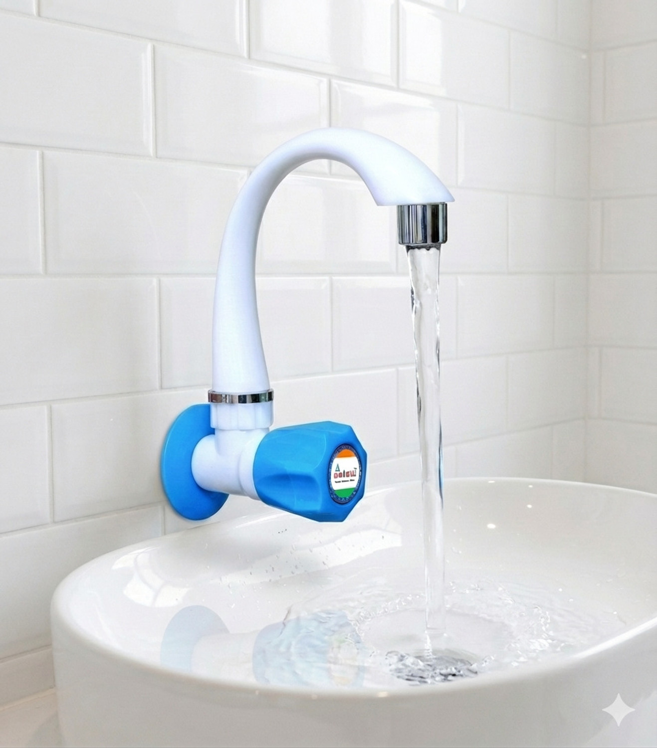 Image of aerowell pvc tap Kitchen Mixer Fine Blue Faucet POLO Sink Cock for Kitchen /Bathroom Wash Basins Bib Tap Faucet