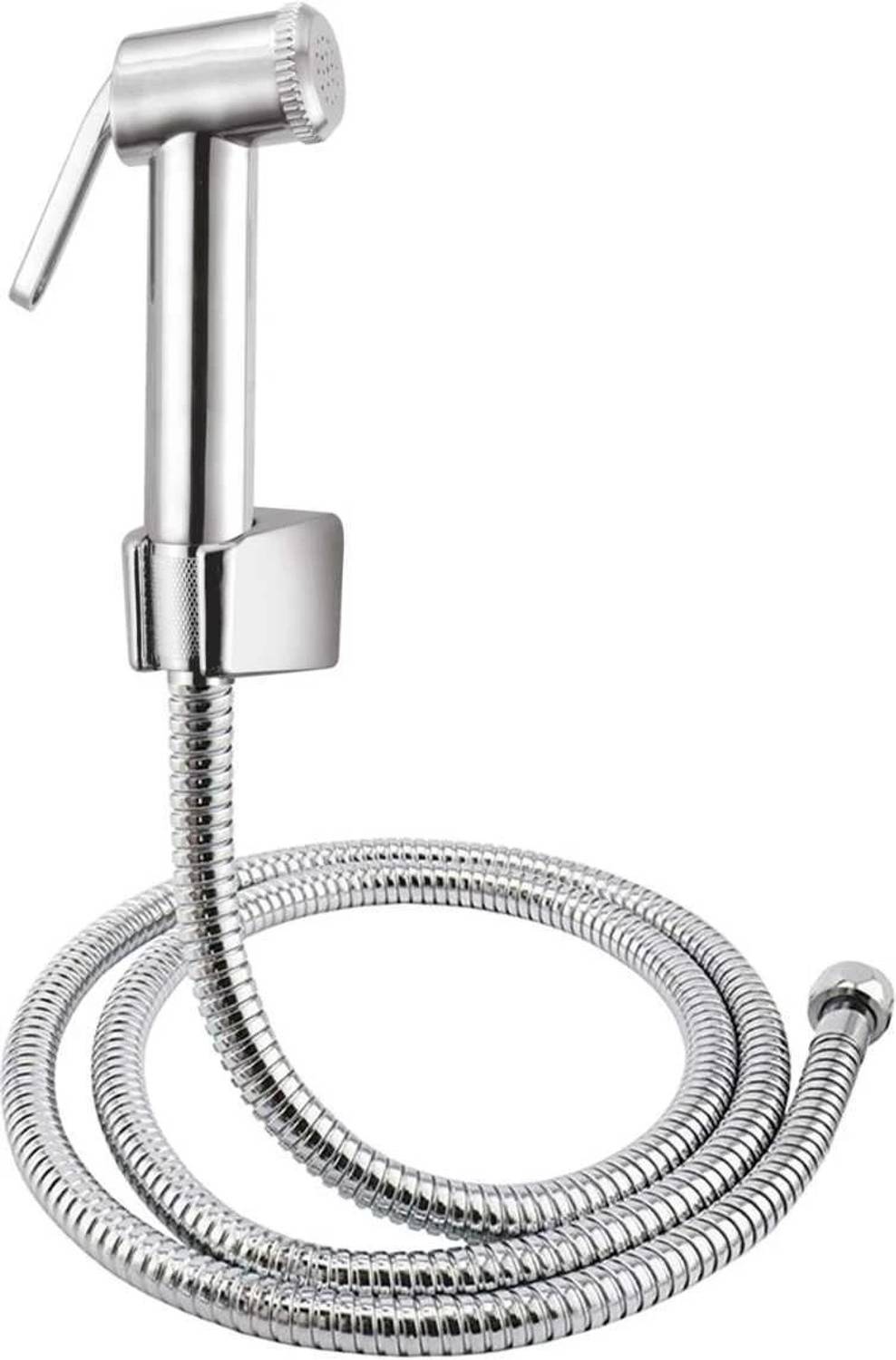 AeoFit Long conti ABS chrome plated health faucet (with 1mtr SS Shower Tube) Wall Hook Health  Faucet