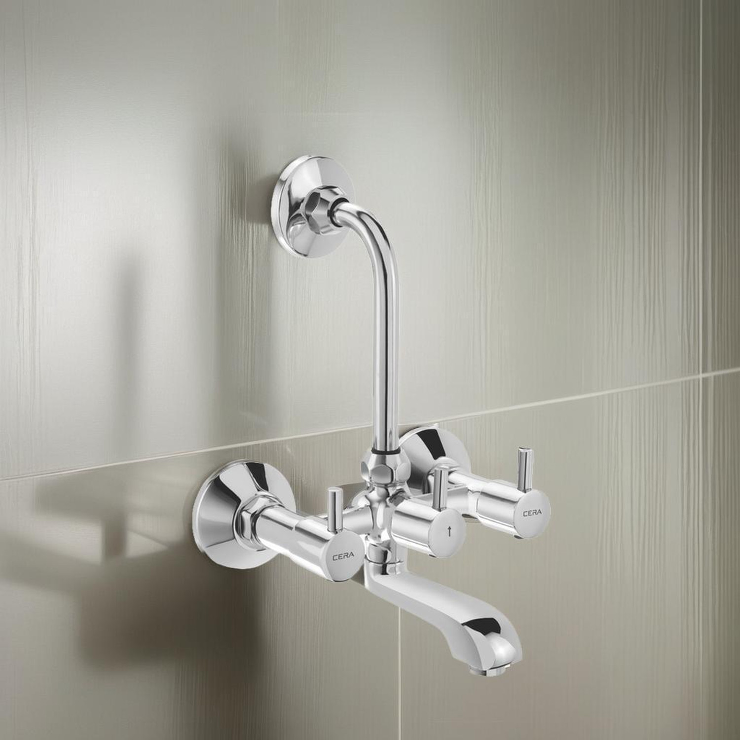 Image of CERA F2002401chta Wall Mixer with Provision for Overhead Shower Wall Mixer Faucet