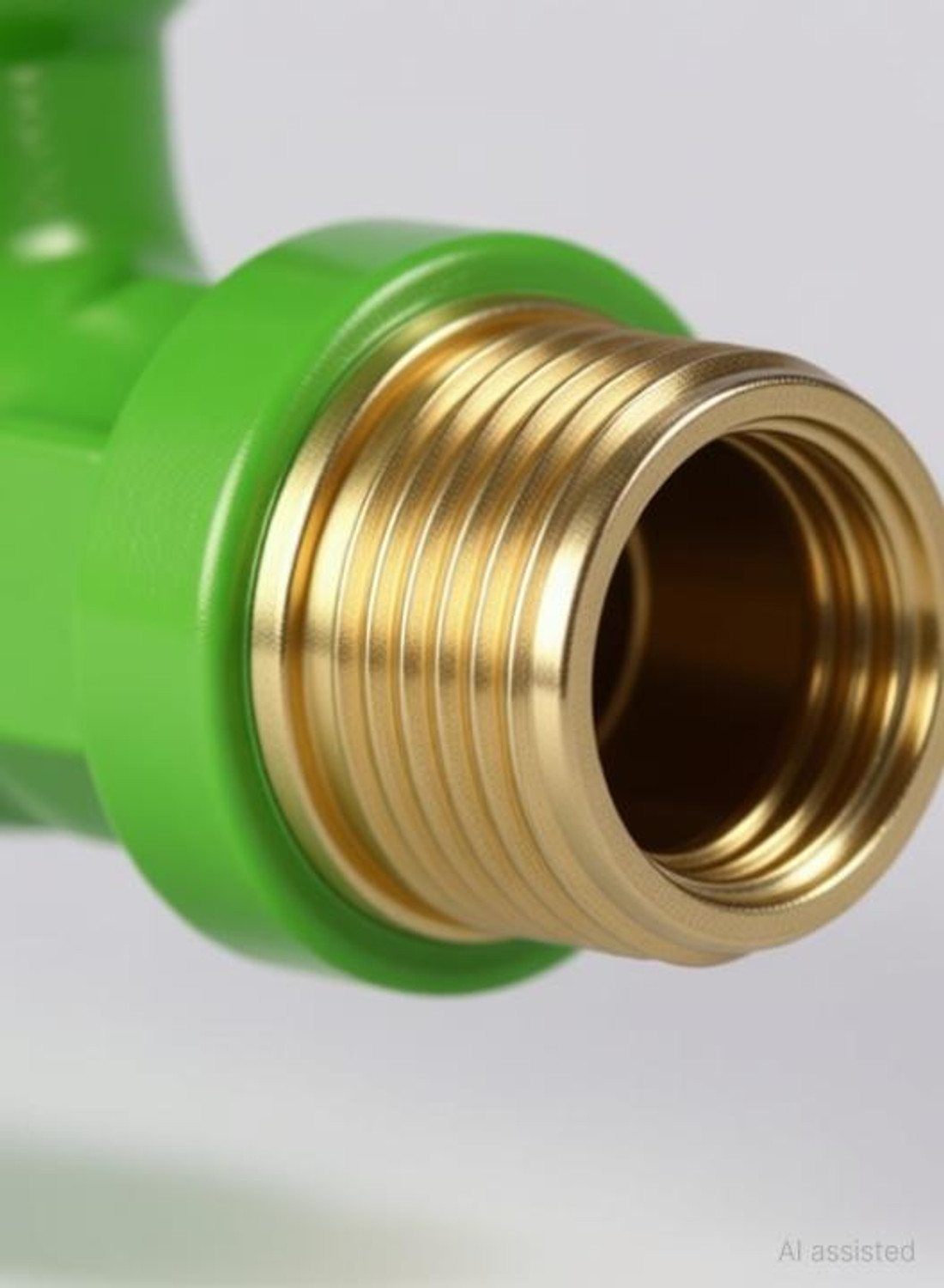 Image of Kyari PVC Miami Nozzle Bib Tap - Green Spout Faucet