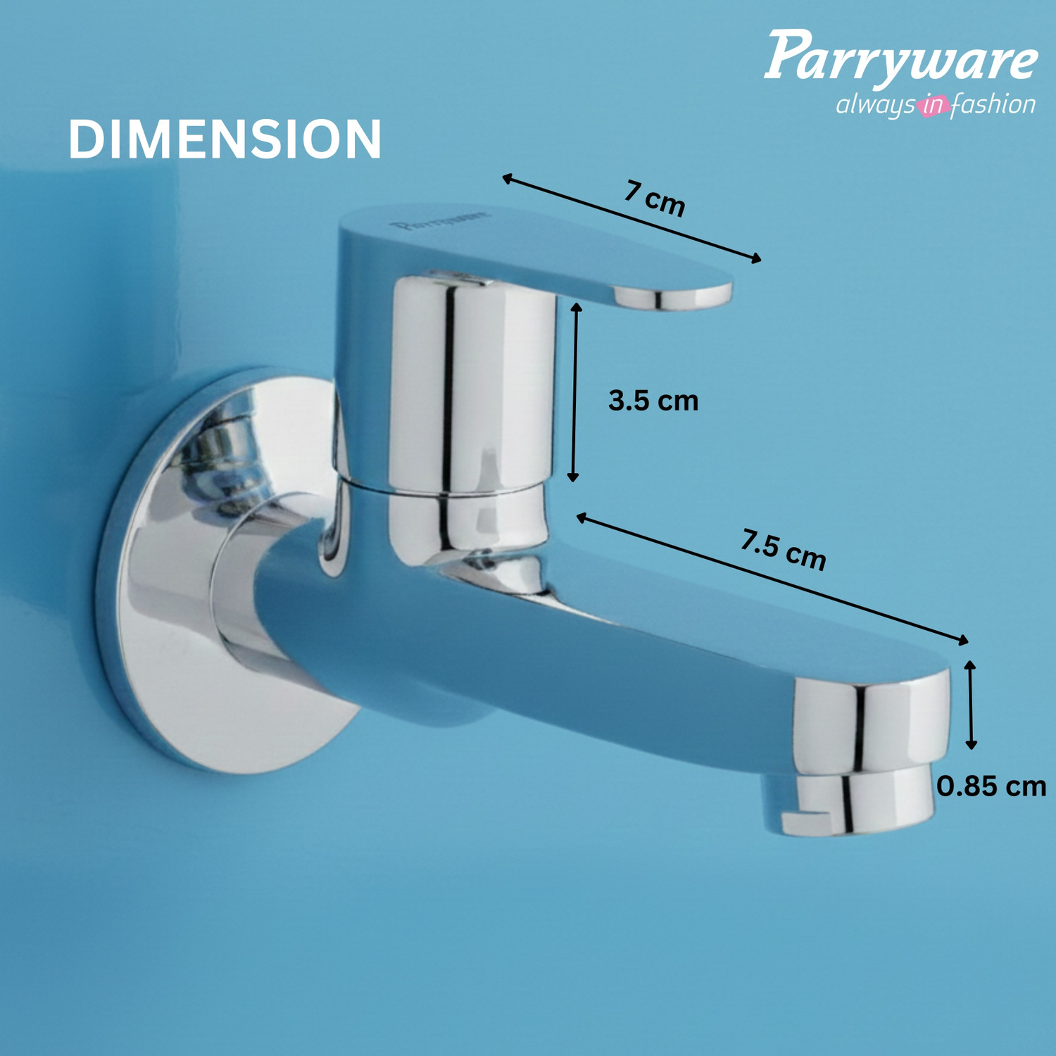 Image of Parryware by Parryware UNO Long Body Bib Cock Tap | T5006A1 UNO Bib Tap Faucet