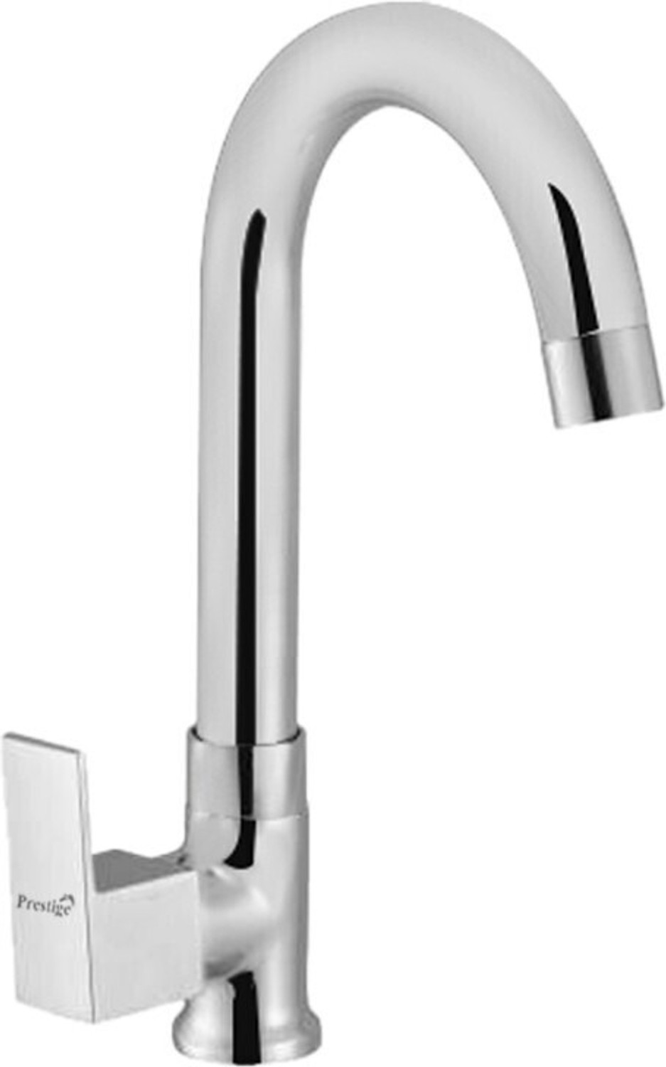 Image of Prestige SmartBuy Brass Orion Collection Swan Neck Play With 360 Degree Rotating Spout For Kitchen & Wash Basin Chrome Finish Pack Of 1(Brass Swan Neck) Swan Neck Faucet