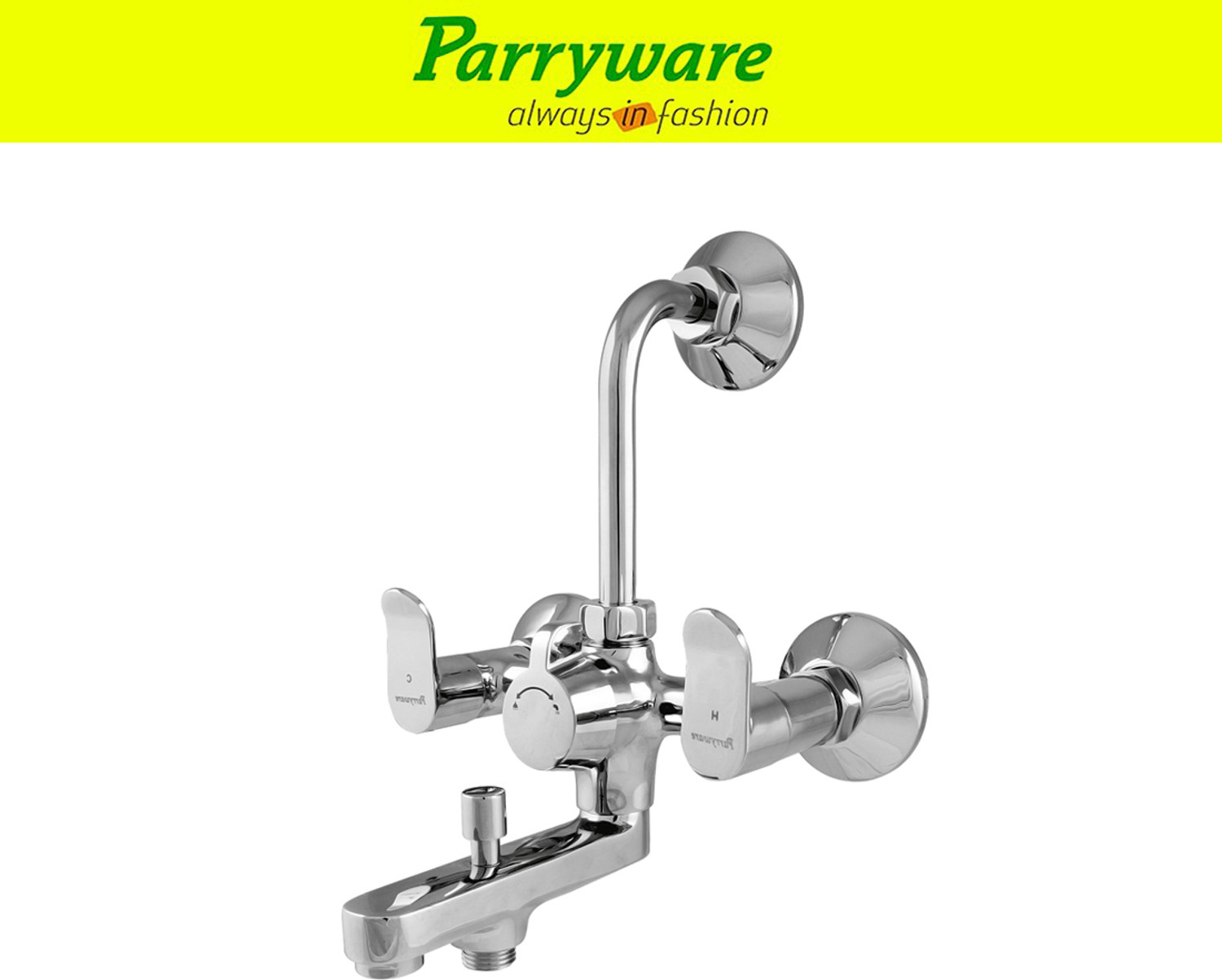 Image of Parryware Alpha brass wall mixer 3 in 1 set of 1 pic 198 Alpha wallmixer 3 in 1 Wall Mixer Faucet
