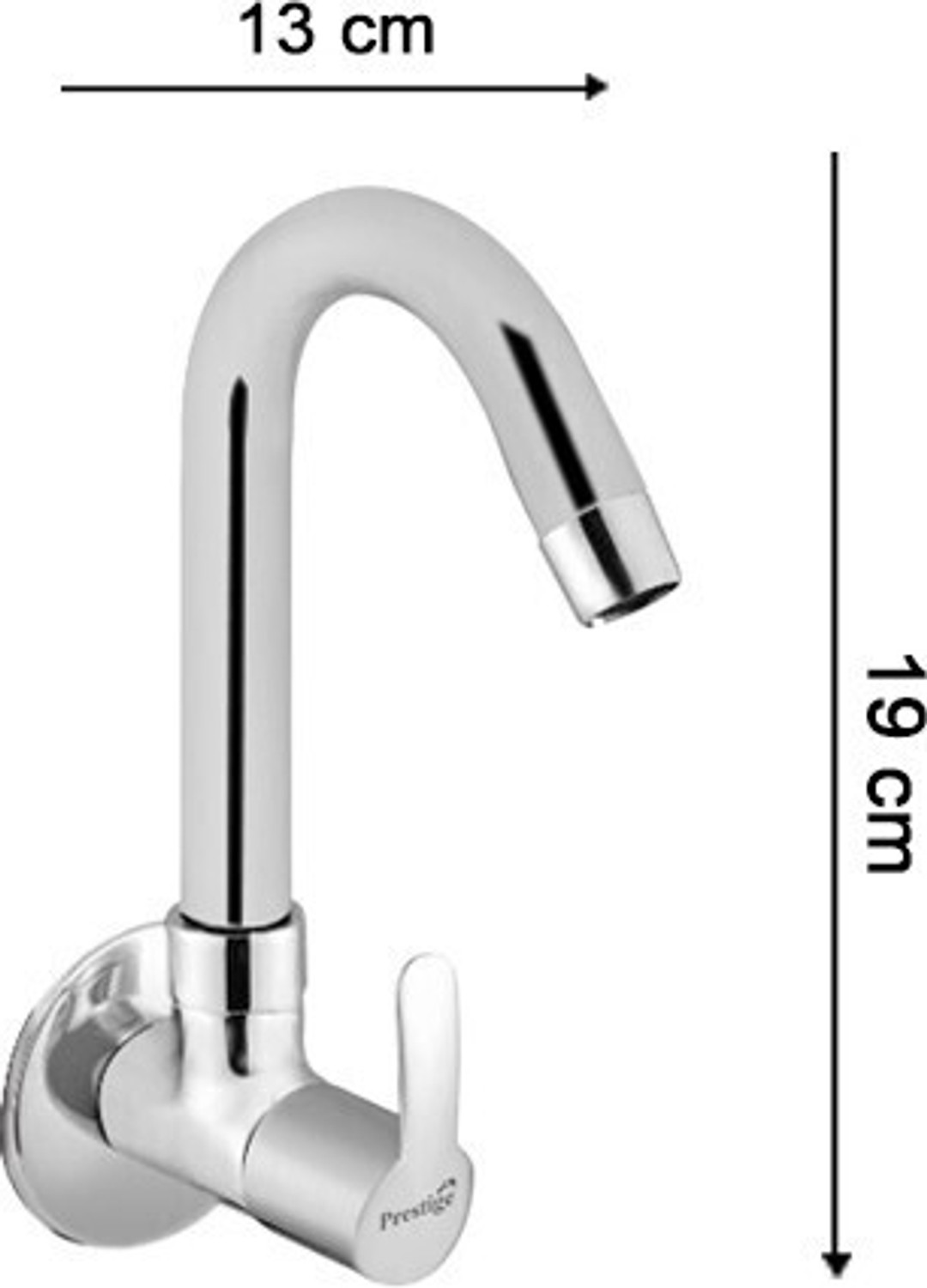 Image of Prestige Q3 Sink Cock Chrome Plated Wash Basin Sink Cock Tap Faucet Pillar Tap Faucet