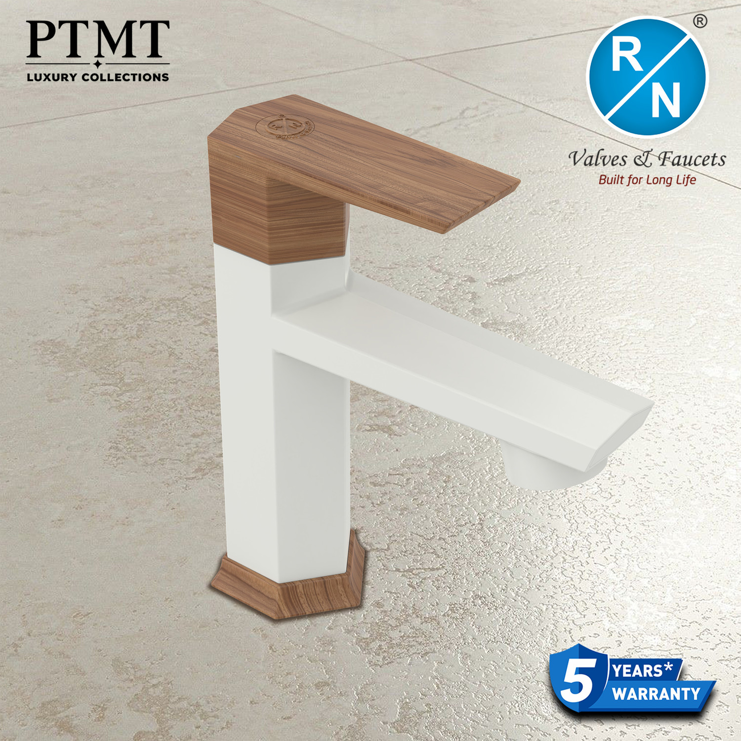 Image of RN Luxury PTMT G20 Pine 15mm Pillar Cock with Foam Flow for Wash Basin Pack of 1 Pillar Tap Faucet