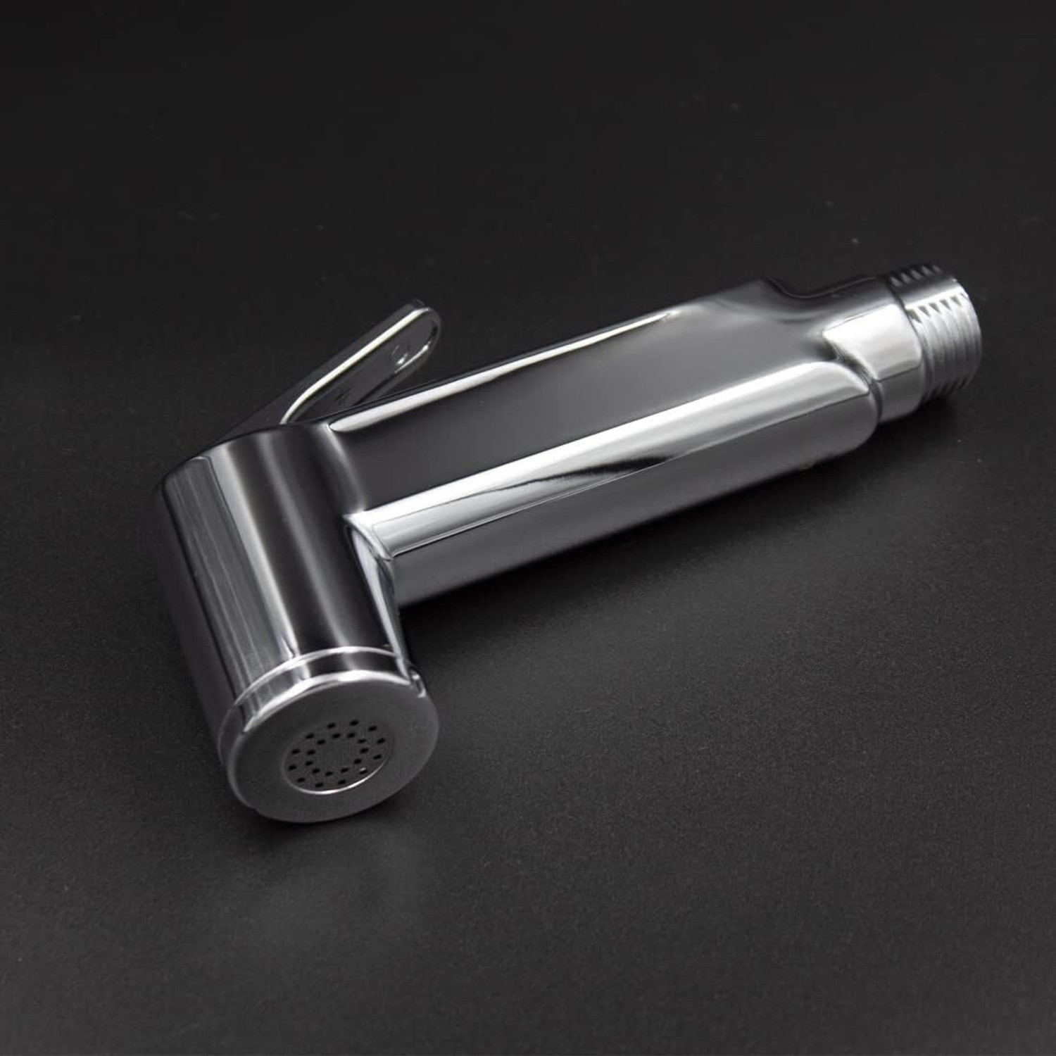Image of KURIC ABS Health Faucet with SS-304 Grade 1 Meter Flexible Hose Pipe and Wall Hook Chrome Finish, Sink Sprayer, Jet Spray for Toilet, Wash Bidet Jet Spray Health Faucet