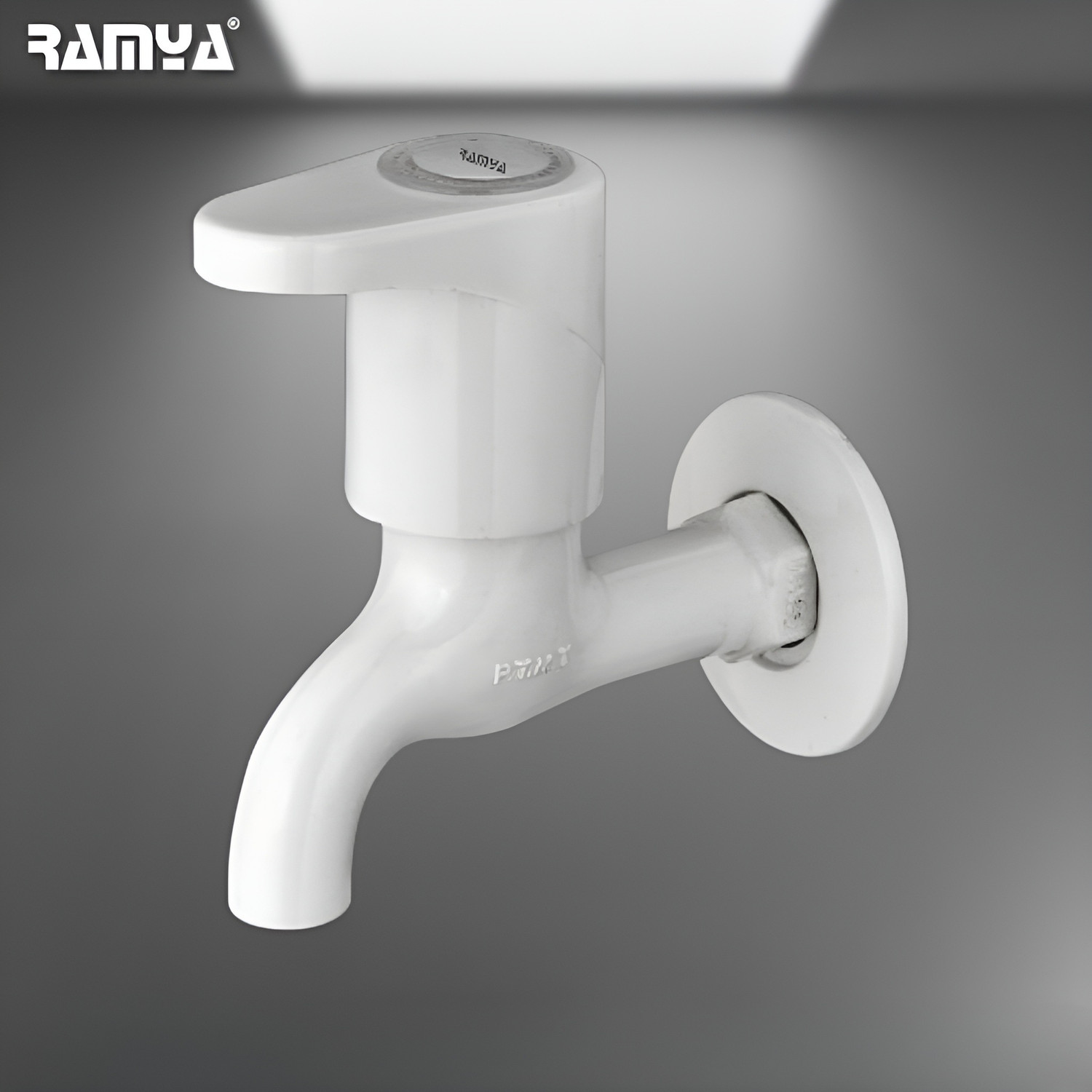 Image of Ramya Ailve Bib Cock Tap Pack OF 4 PTMT Heavy Plastic Faucet With Flange Superior Plastic Heavy Duty Bib Tap Faucet