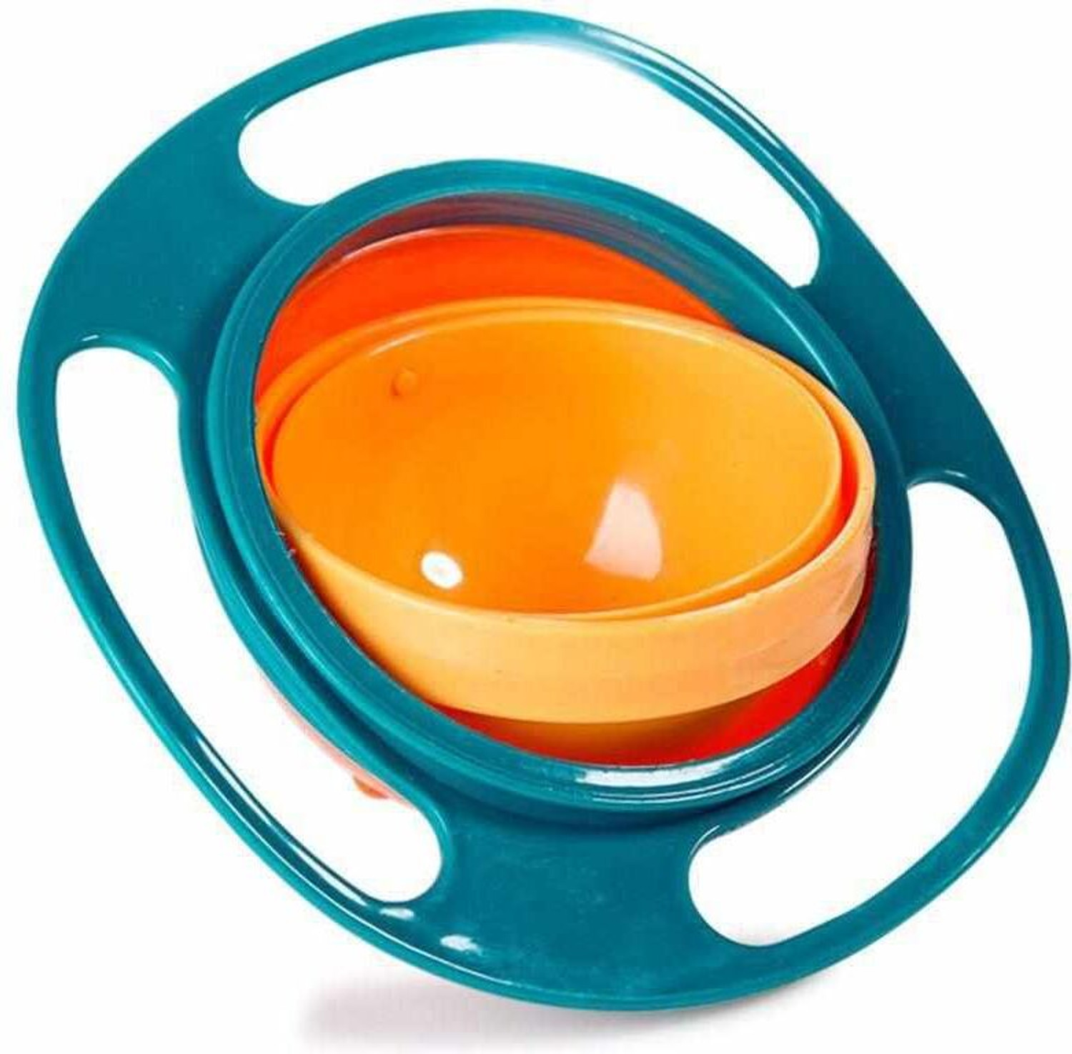 Image of SHEELU Auto Balance Lunch Bowl for Kids 360 Rotating Bowl Plastic Snack Bowl 1 Containers Plastic School Lunch Box