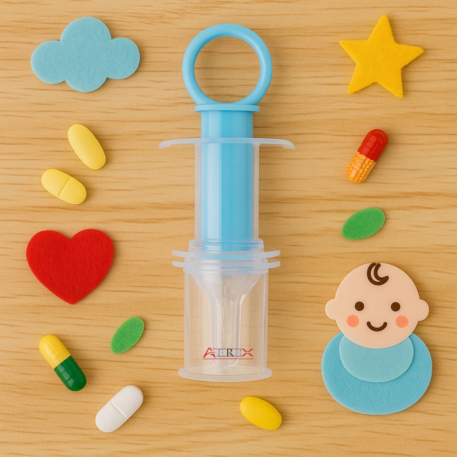 AEREX Baby Dispenser Needle Feeder | Baby Medicine Dropper for Kids & Toddlers  - Plastic