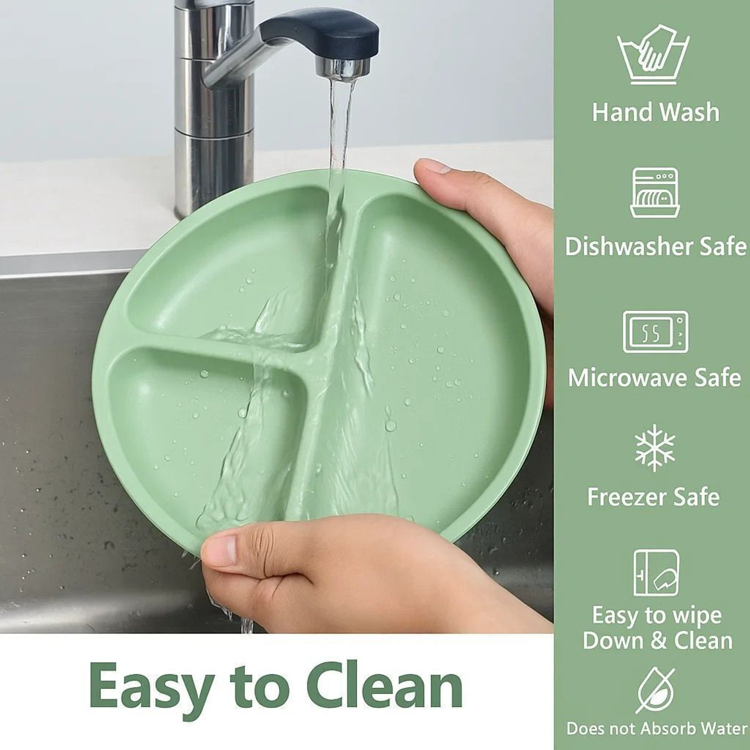 Image of Mooues BPA Free Silicone Baby Feeding Set with Suction Plate, Bowl, Bib & Sippy Cup - Silicone