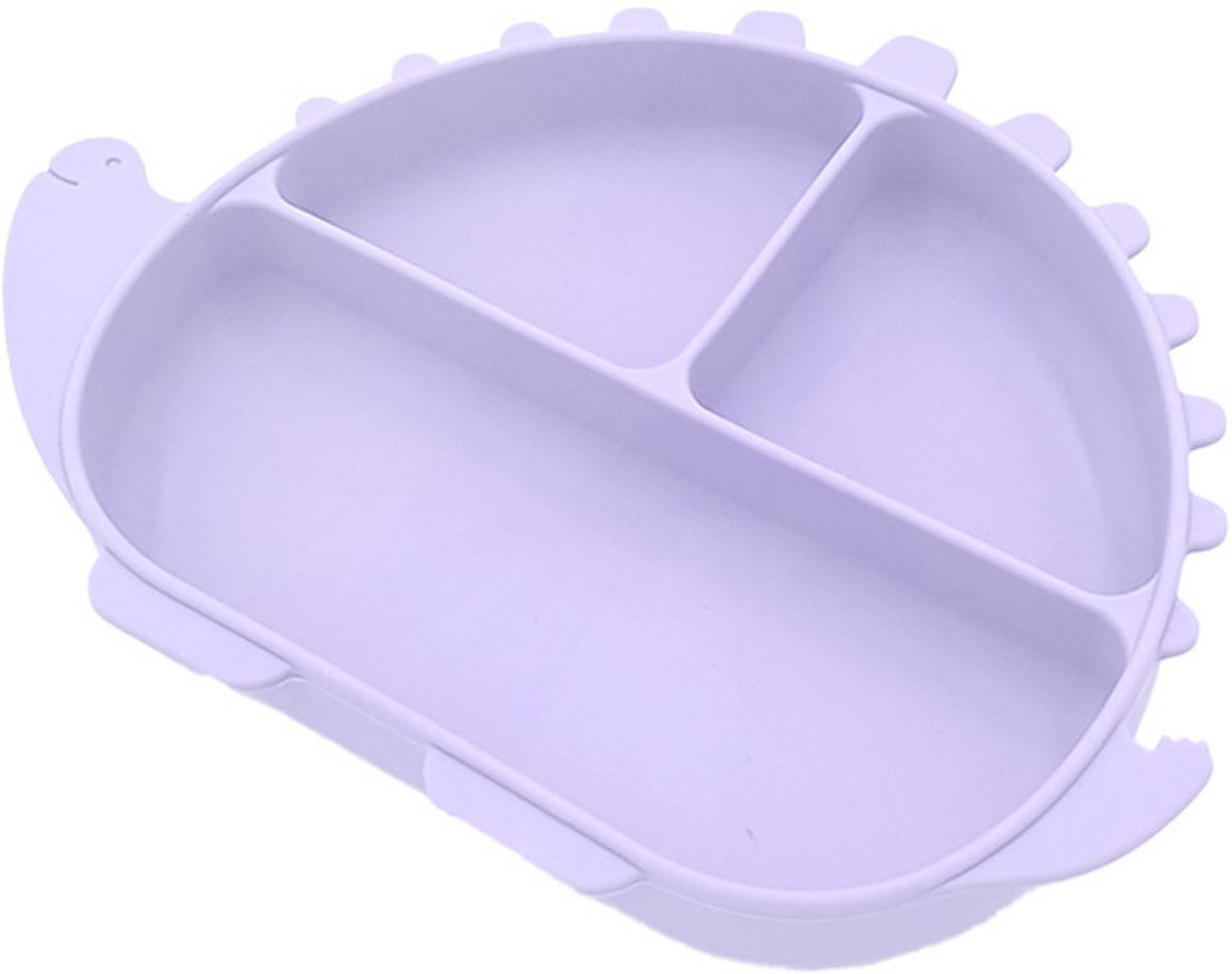 10club Silicone Dinosaur Dining Plate - 1Pc Food-Grade Silicone Plate for Babies  - Silicone