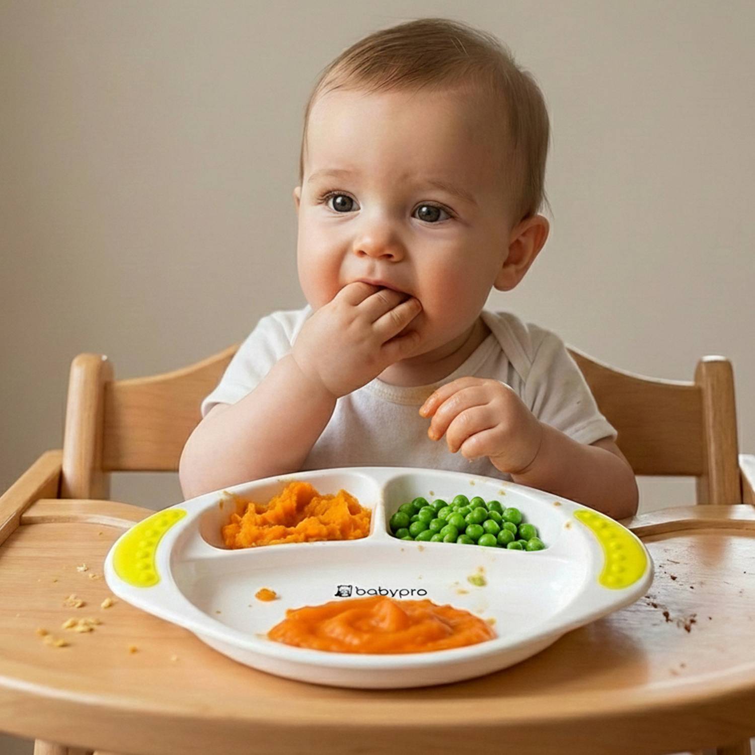 BabyPro Feeding Plate for Toddlers, Dinnerware Set, Meal Plate for Kids (1+ Years)  - Melamine