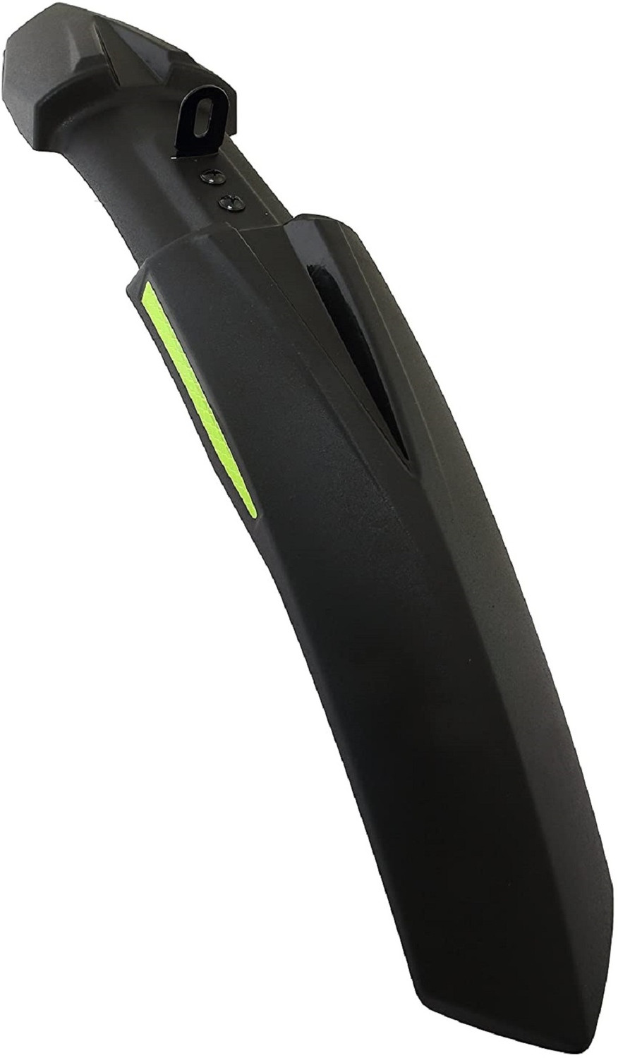 Image of BYKING Front & Rear Mudguard with Reflective Tape and Iron Clamp ,Color Green Black Full Length Front & Rear Fender