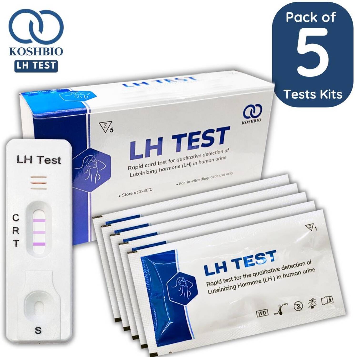 KOSHBIO Rapid LH Test(Luteinizing hormone) in human urine Ovulati
