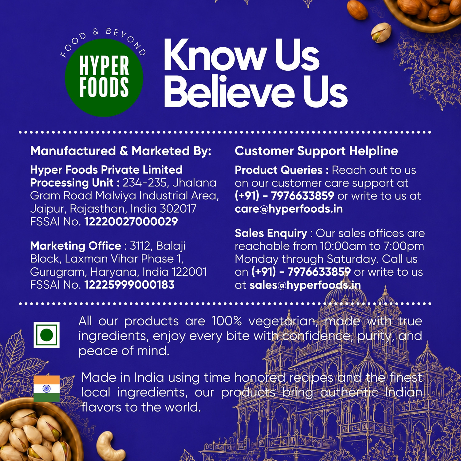 Image of HyperFoods Pack of 4 Dry Fruits Gift Hamper with Bhaiya Bhabhi Rakhi Set Pottery Gift Box