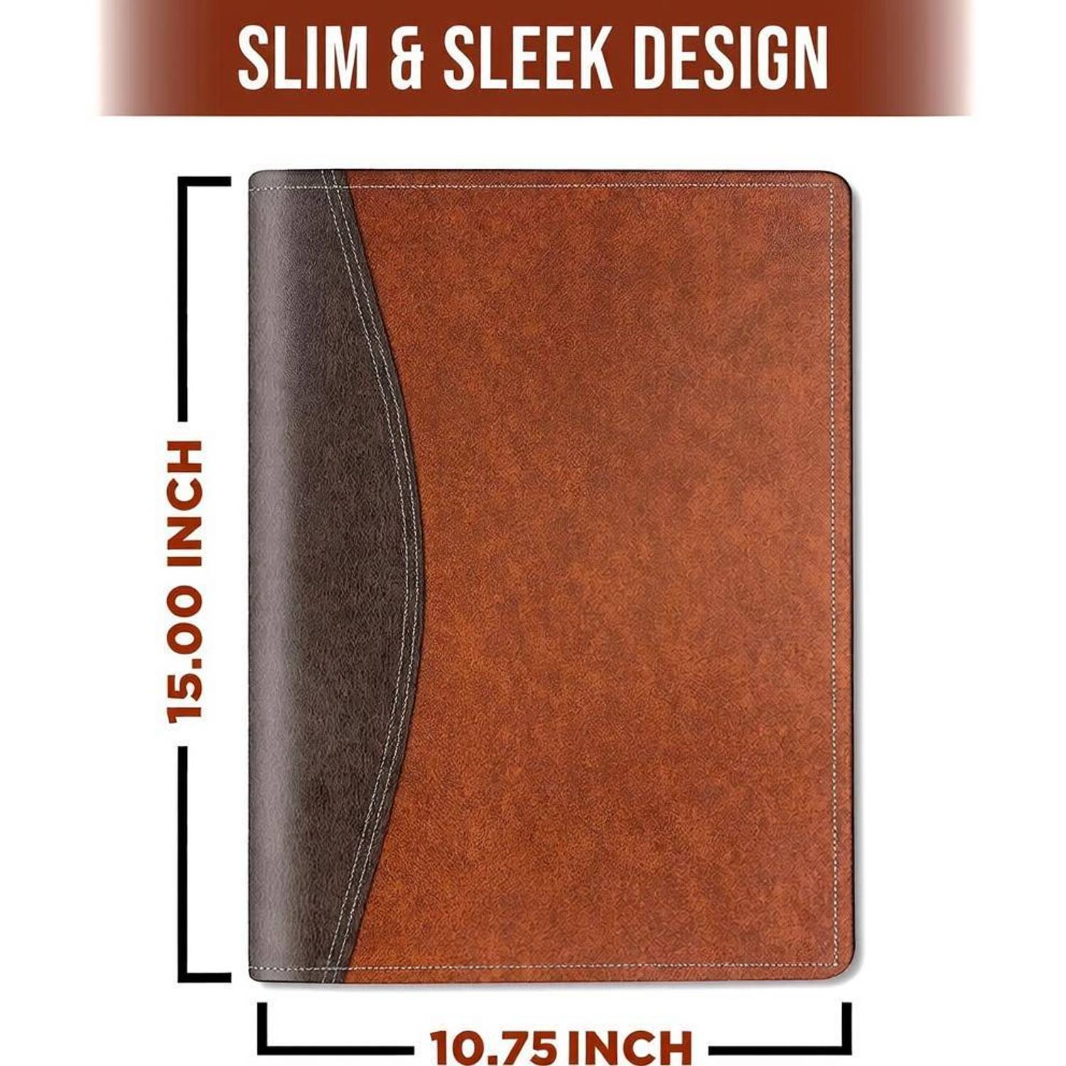Alfiya FAUX leather document holder for office and students .