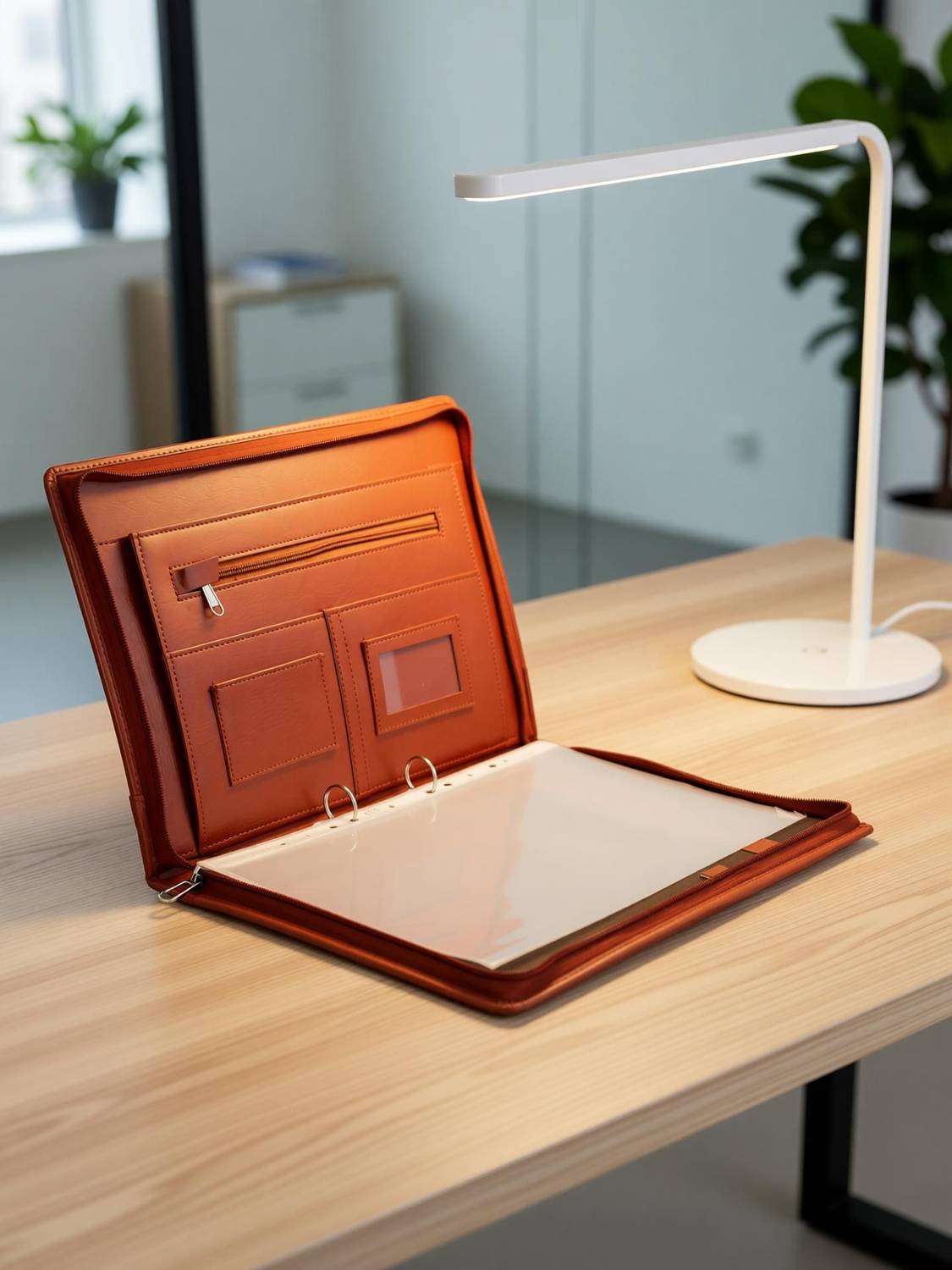 ZesTale 2 Ring Leatherette Document Folder (20 Leaf) - Image 2