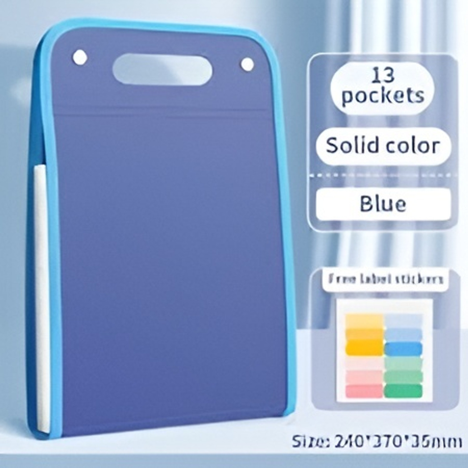 Image of gadgetschroma Polypropylene Multi-Layer Accordion File Folder Hand-Held Bag A4 Paper Folder with 13 Pockets