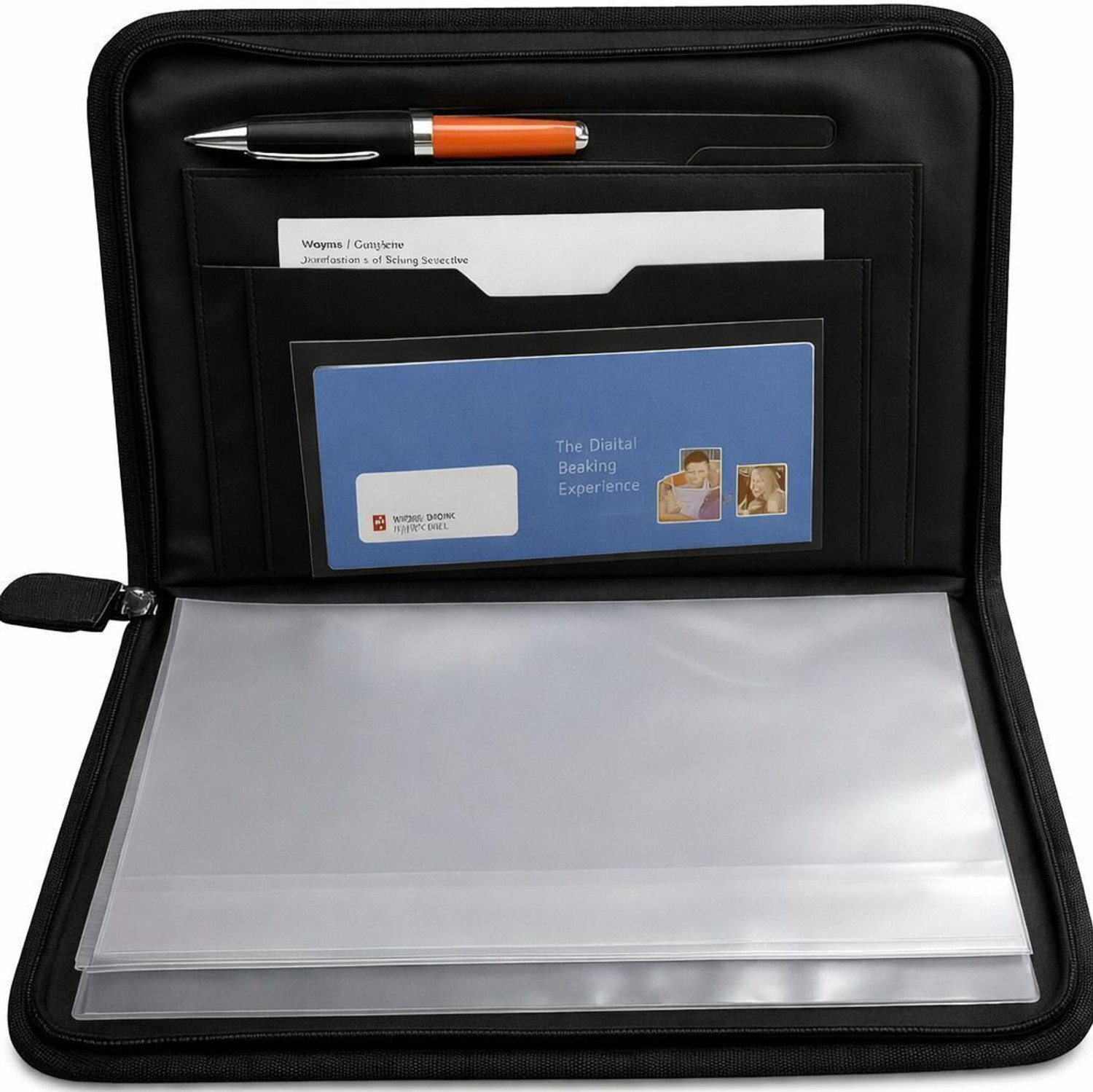 Image of filenest Faux Leather Executive Portfolio Folder (A4 Size, 20-Leaf)