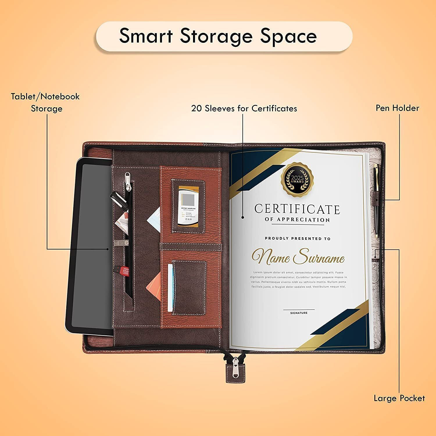 Image of PACKWAGON PU LEATHER FILE FOLDER file