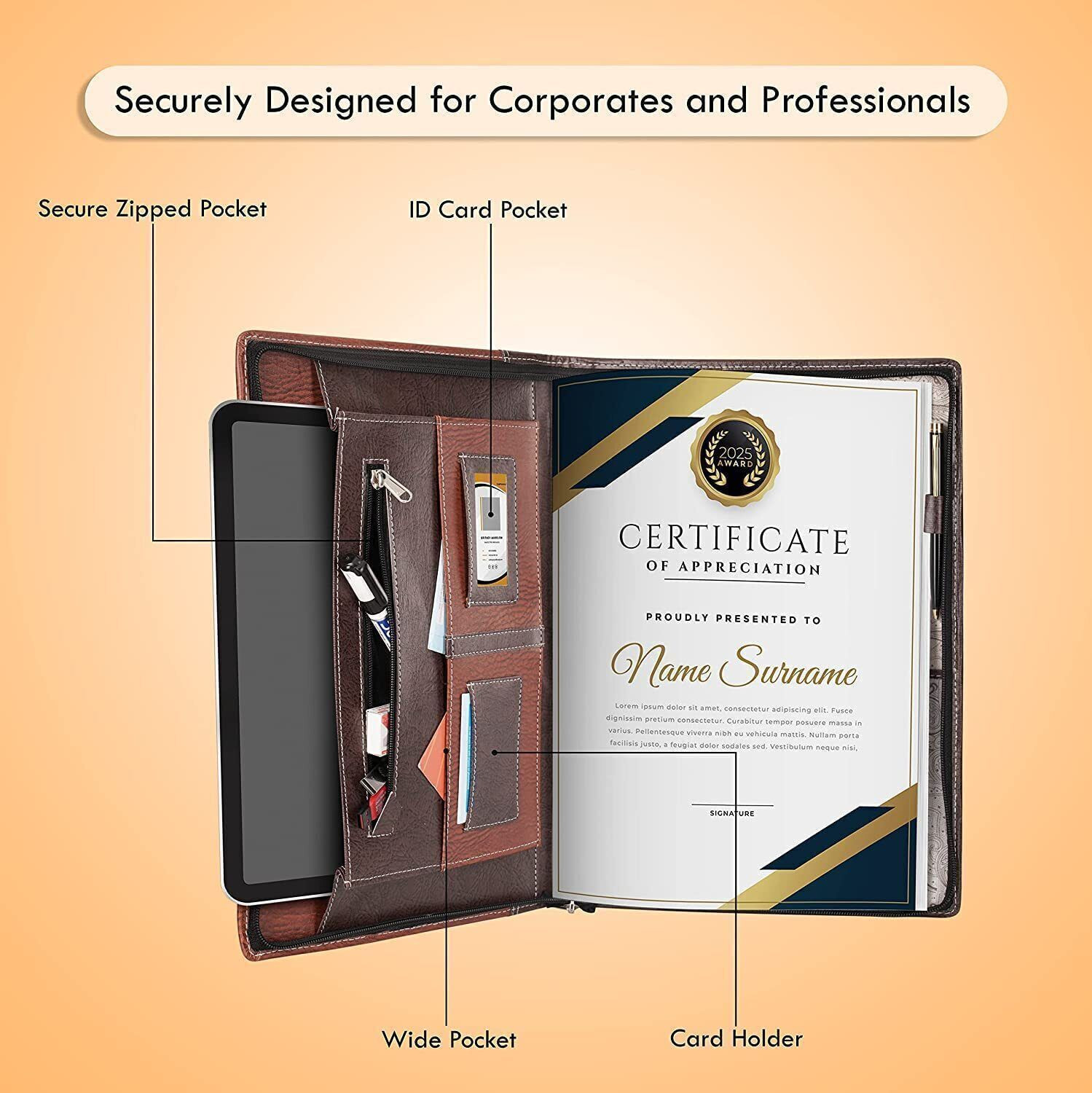 Image of PACKWAGON PU LEATHER FILE FOLDER file