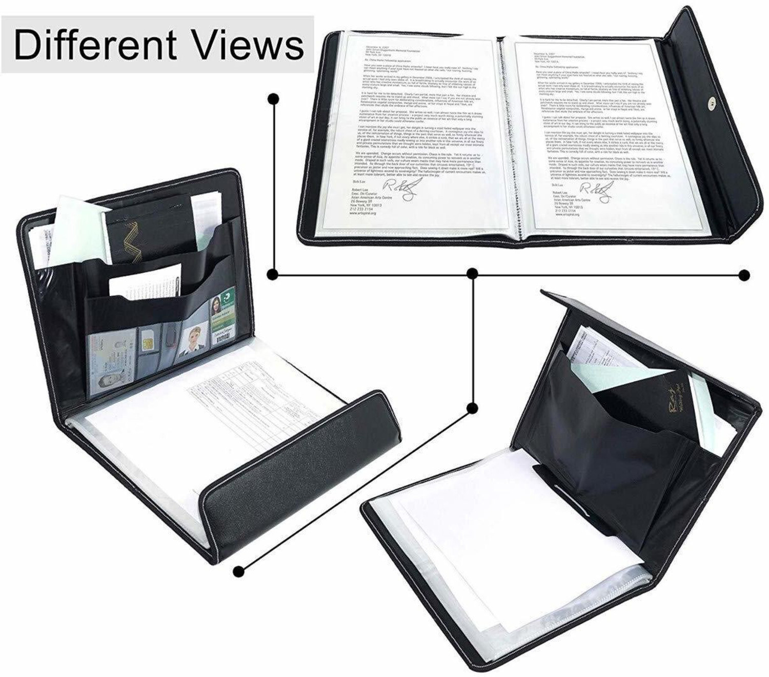 Image of JSMSH Leather Executive Folder for Certificate