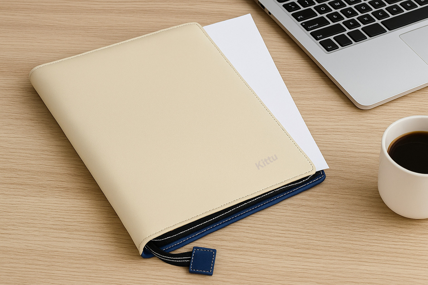 Image of kittu PU Leather Exclusive Document holder B4 size (bigger than A4)