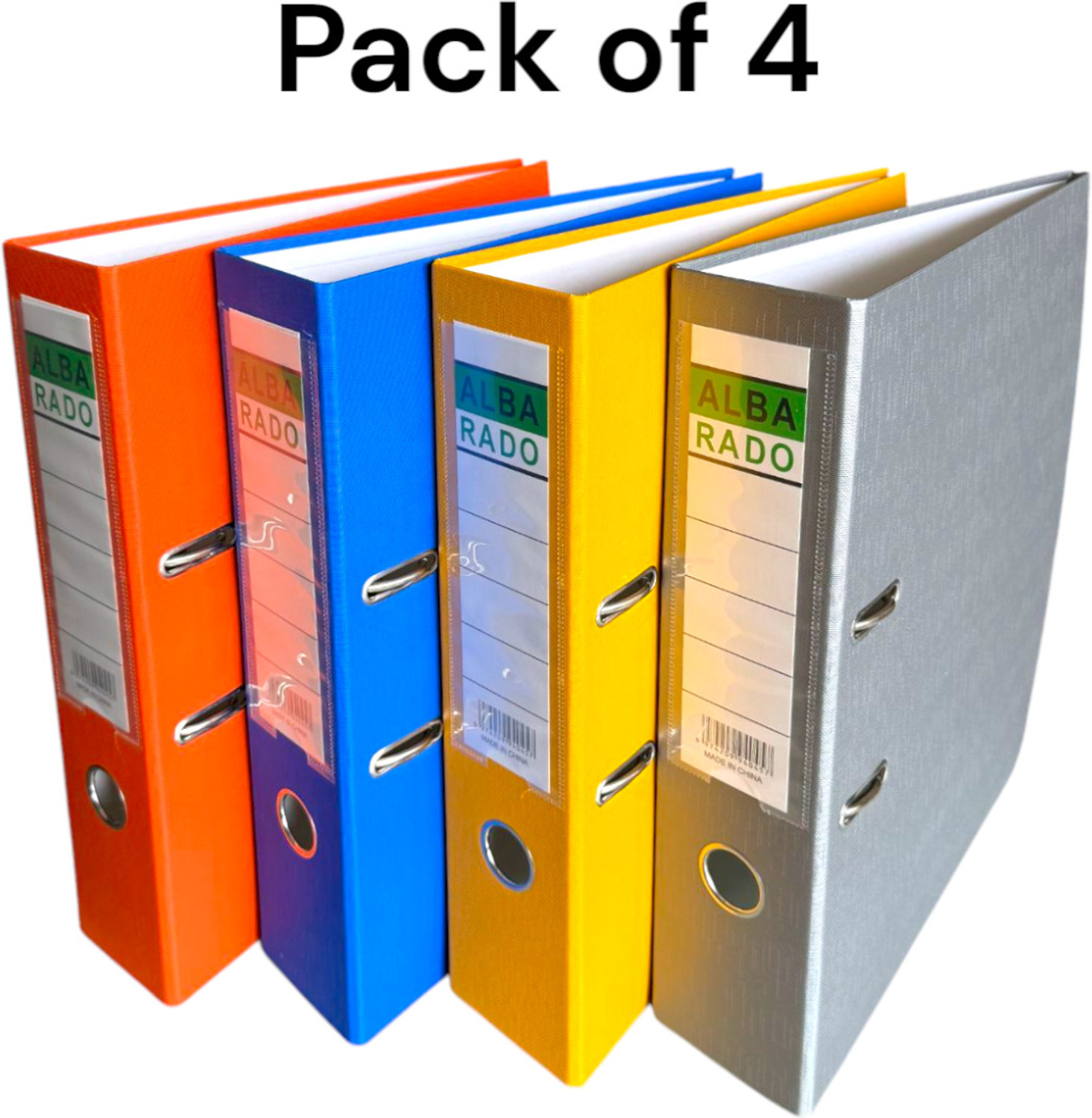 Image of Shivom Polypropylene Alba Rado Heavy Duty Multicolor Lamination Box File with Attachable & Detachable Clip