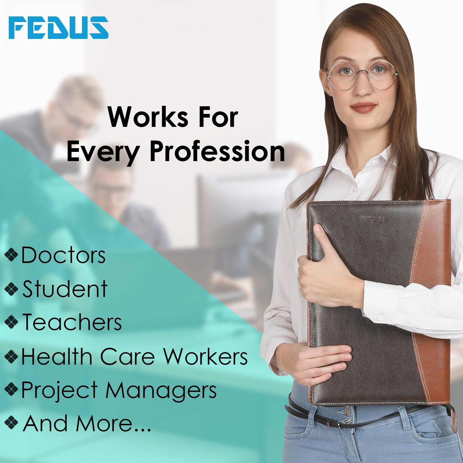 Image of Fedus Leatherette File Folder