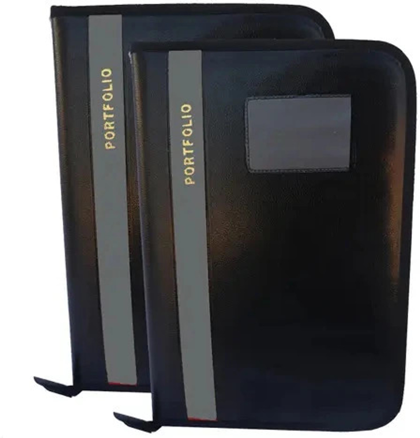 Image of Tridev Enterprises PU Leather 20 Leaf File Folder, Interview Portfolio Professional Zipped Folder Document File