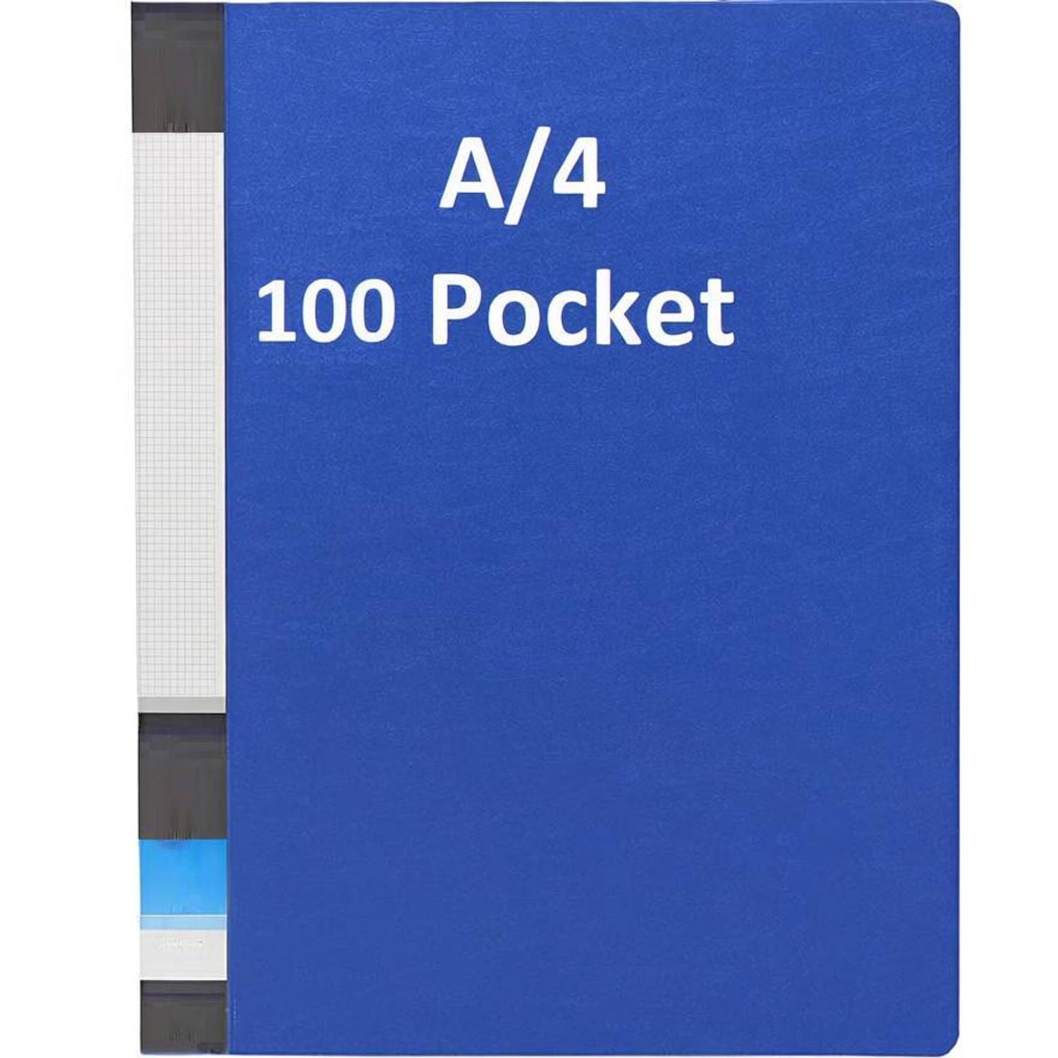 canoff PLASTIC 20 Pocket Display File /Leaf Fil (A4, Blue) Clear Book File Display File