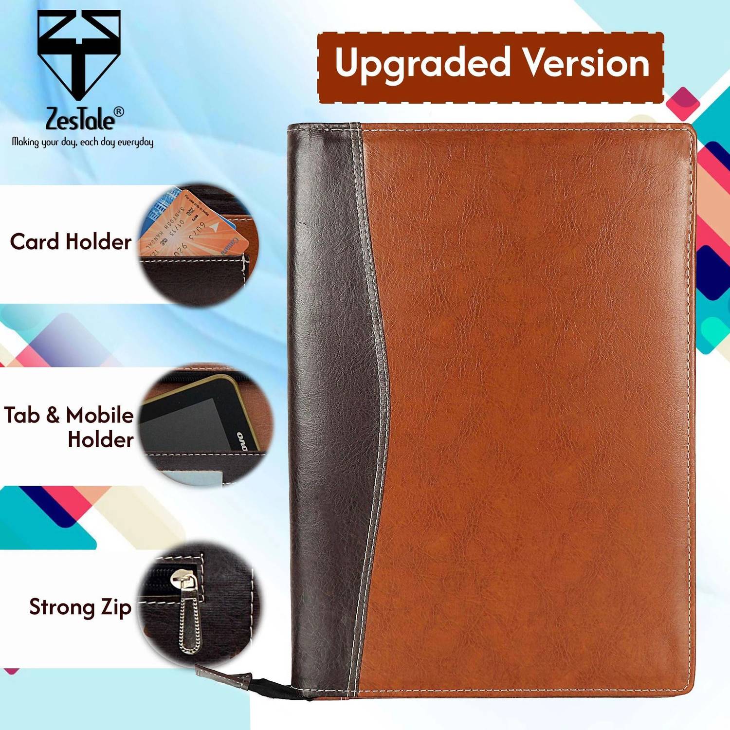 ZesTale PU Leather Multipurpose File Folder - Image 4