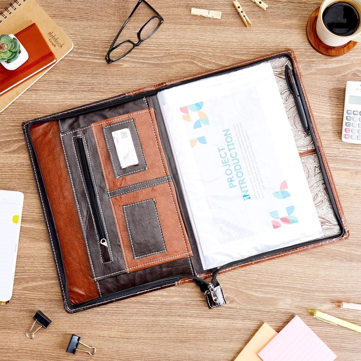 Image of Eos Leatherette Chain Bag Multipurpose Professional Document File