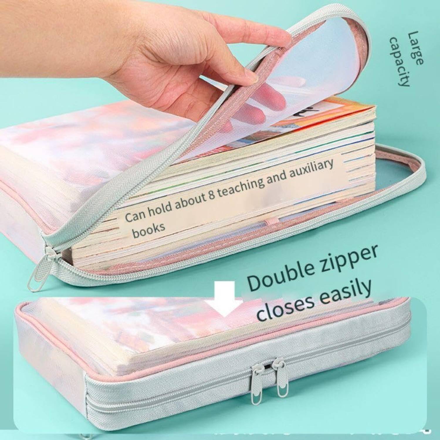 Niralasa Mesh Zipper Document Bag - Image 4